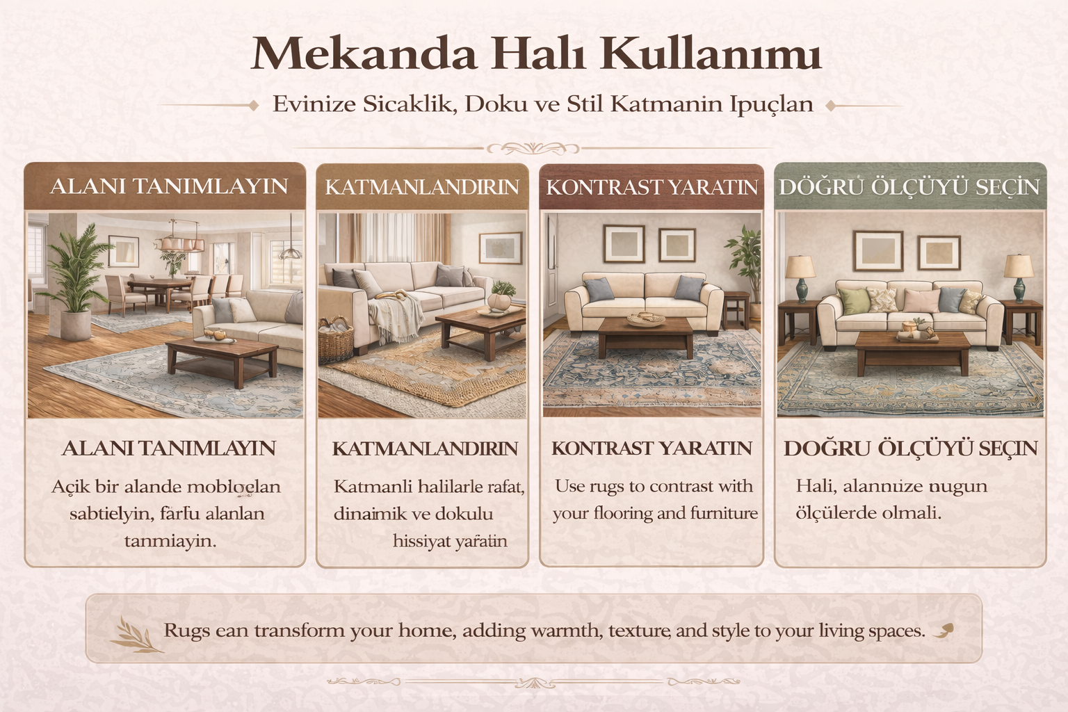 Interior styling rugs