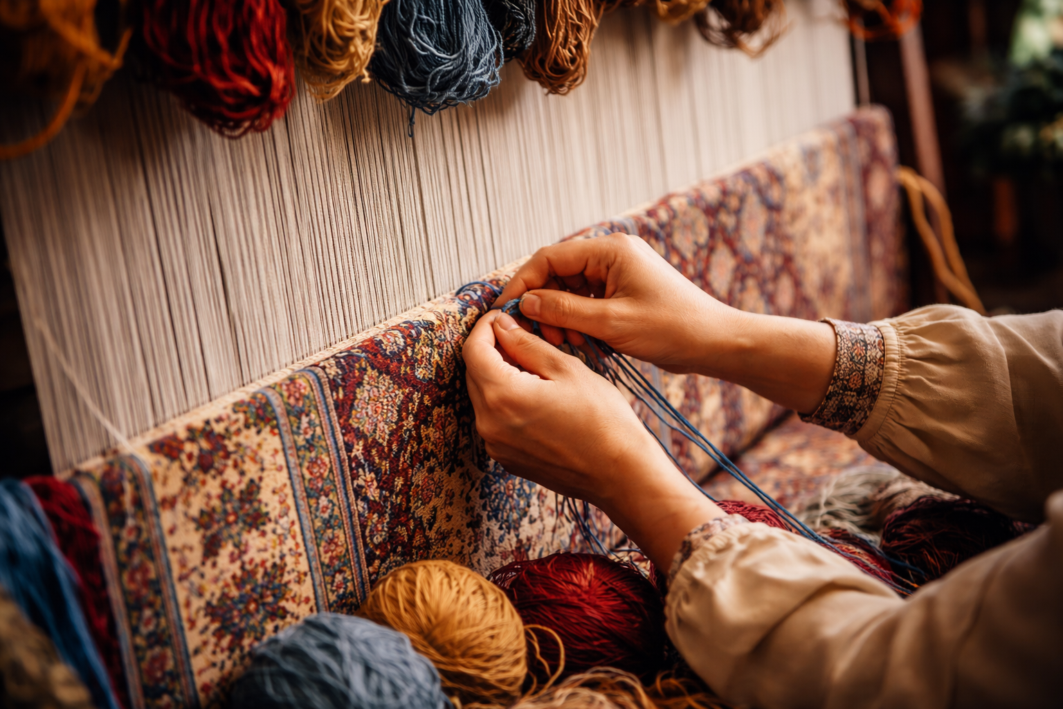 Hand weaving