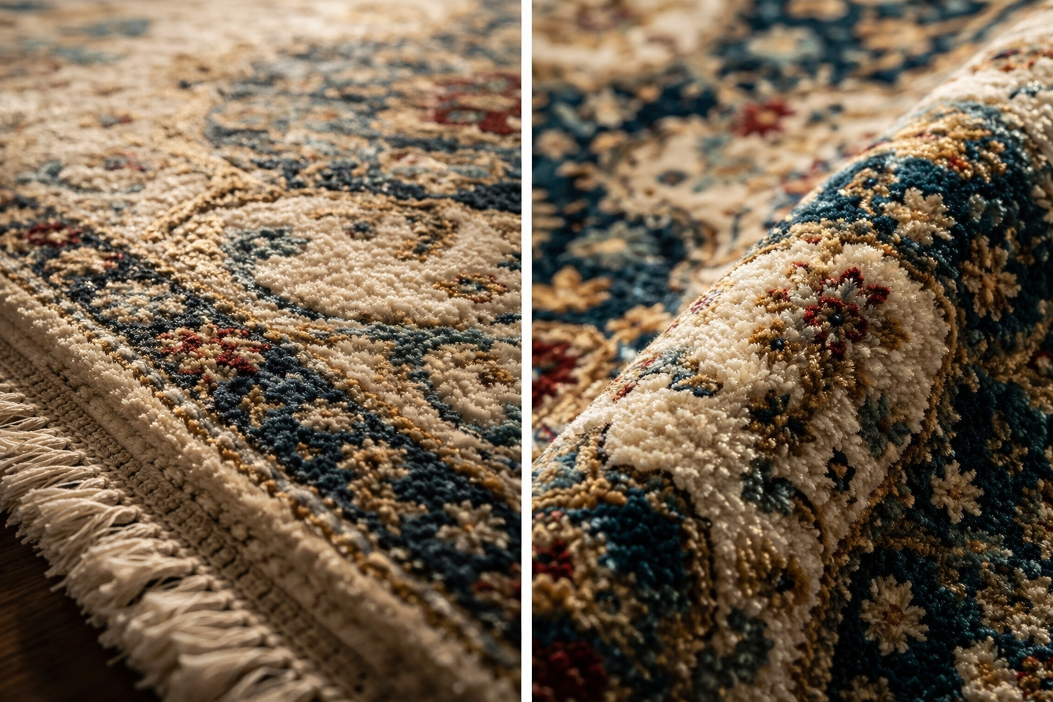Rug texture and craftsmanship