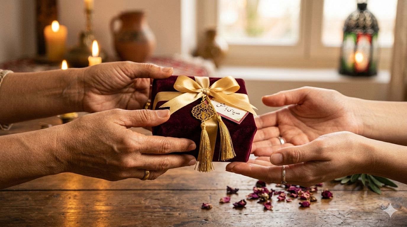 Hands offering a gift