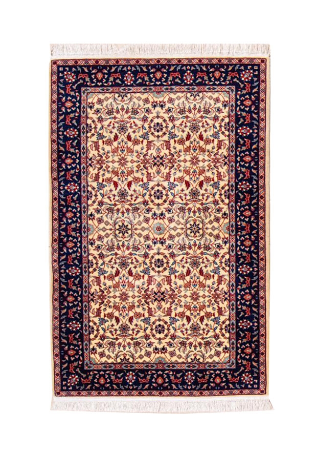Silk-Look Machine Rug Classic Floral