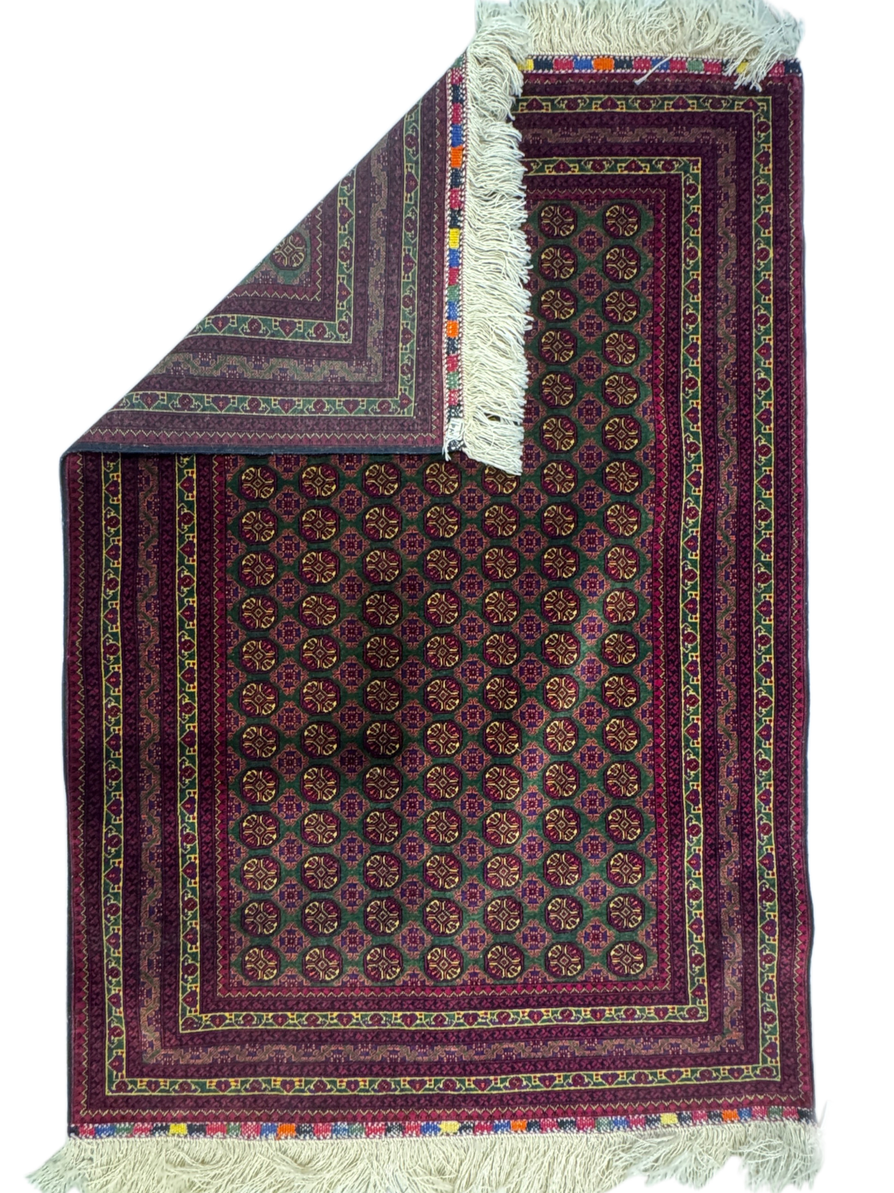 Afghan Handwoven Hojarojna Carpet (102 x 141) cm