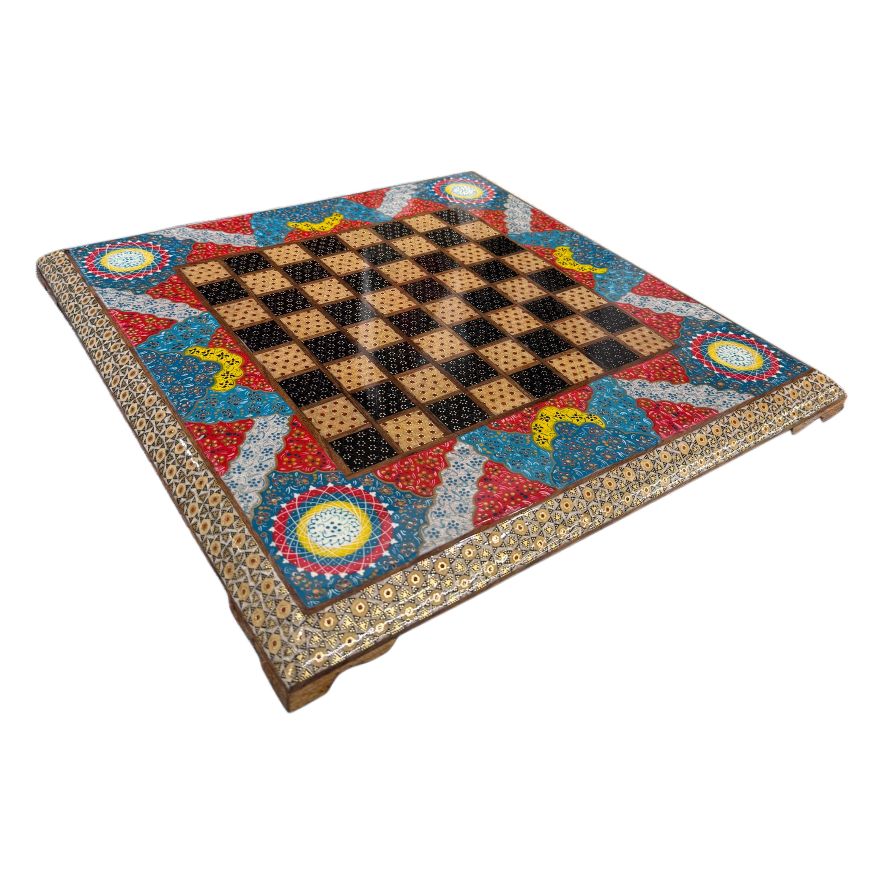 Handmade Iranian Hatem Chess Board | 40×40 cm – Square | Made in Iran