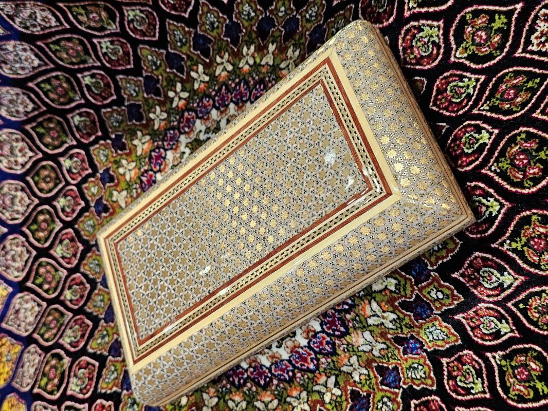 Luxury Handmade Khatam Inlay Jewelry Box – 11x20 cm