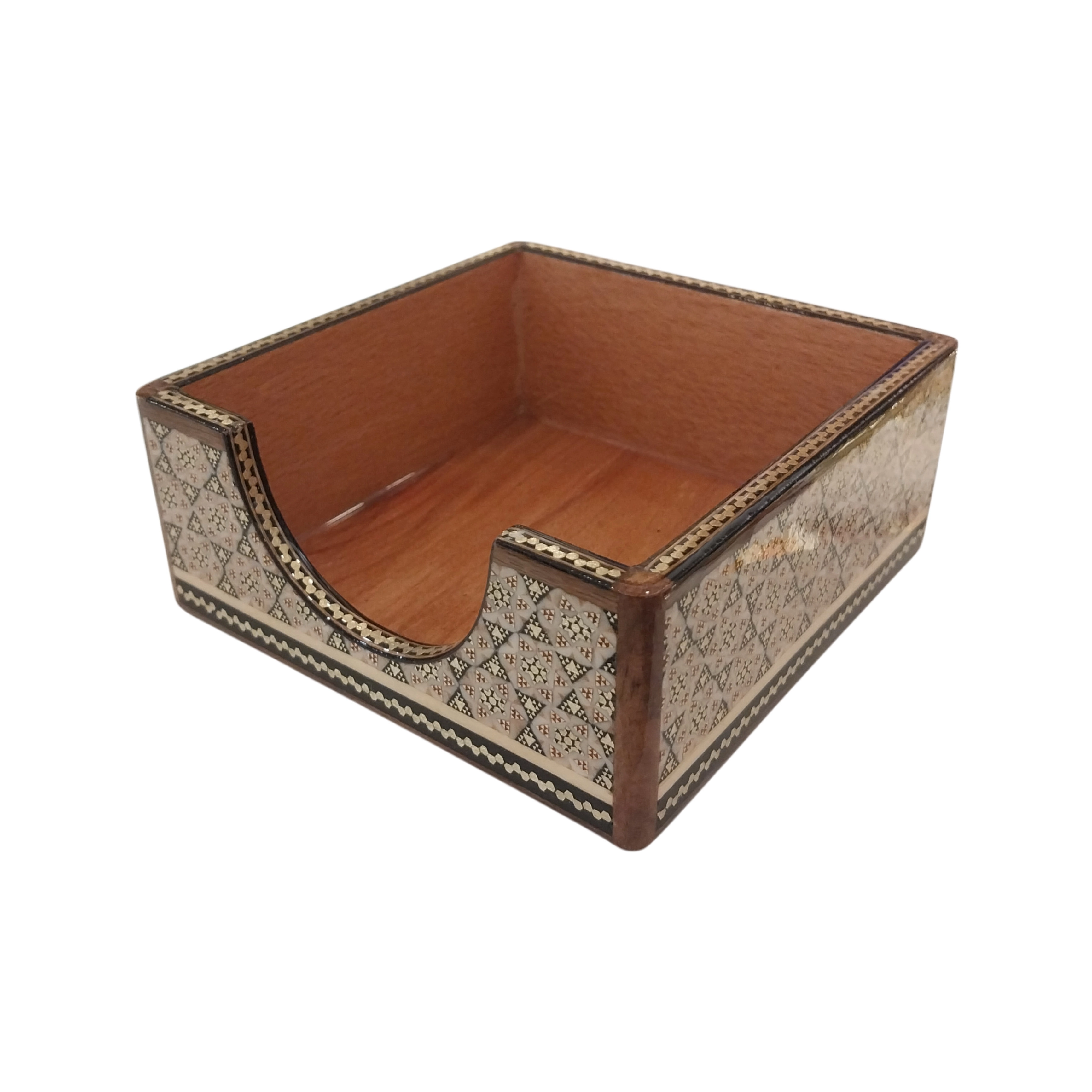 Iranian Handcrafted Khatam Paper-Rack Size  : (12 x 12) cm