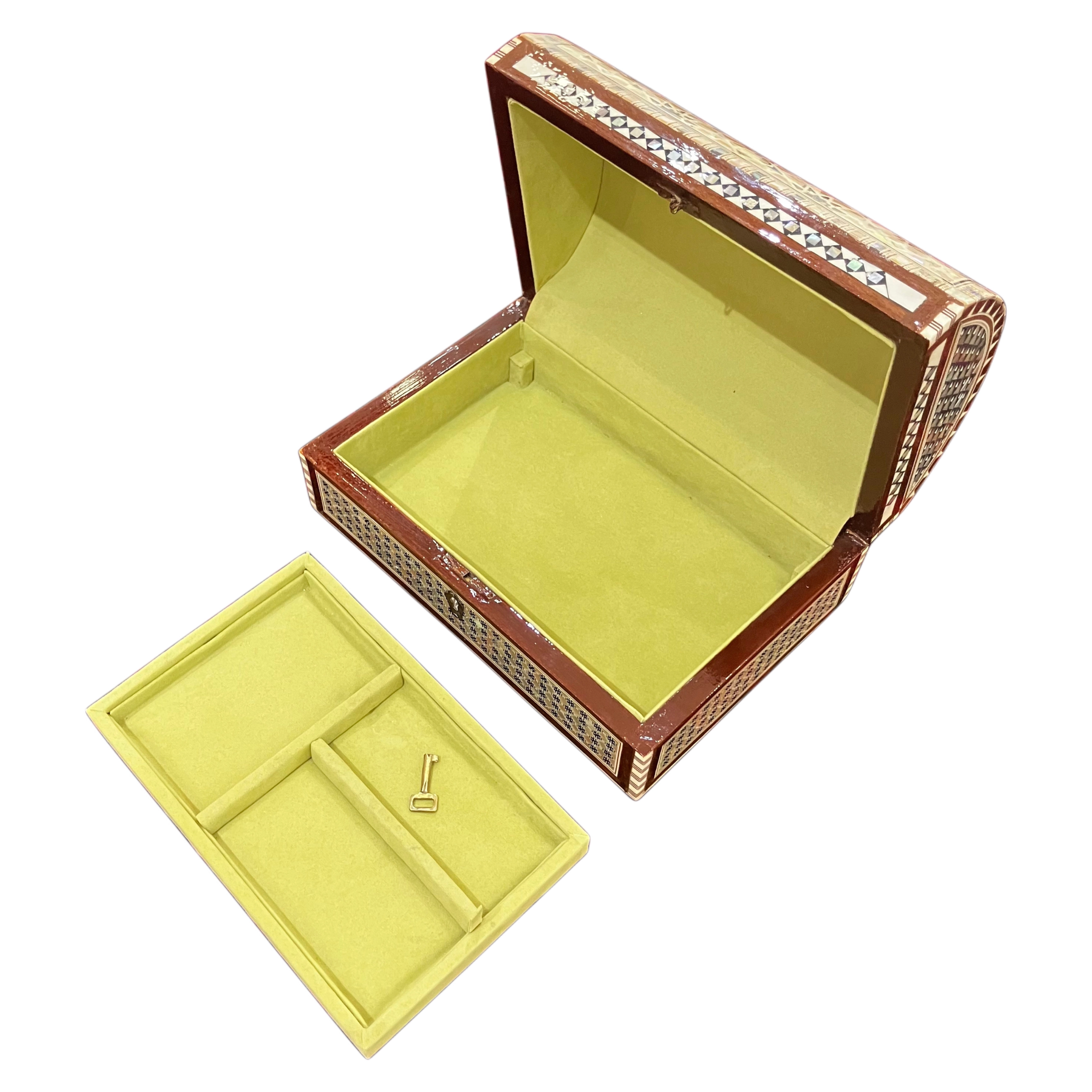 Egyptian Mother-of-Pearl Inlaid Jewelry Box | 18x27 cm