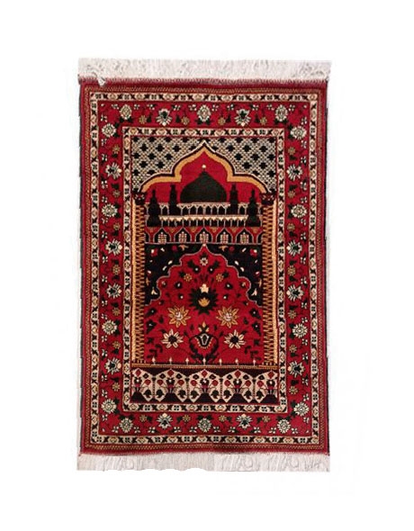 Afghan Hand Woven Prayer Carpet 139 x 92 cm