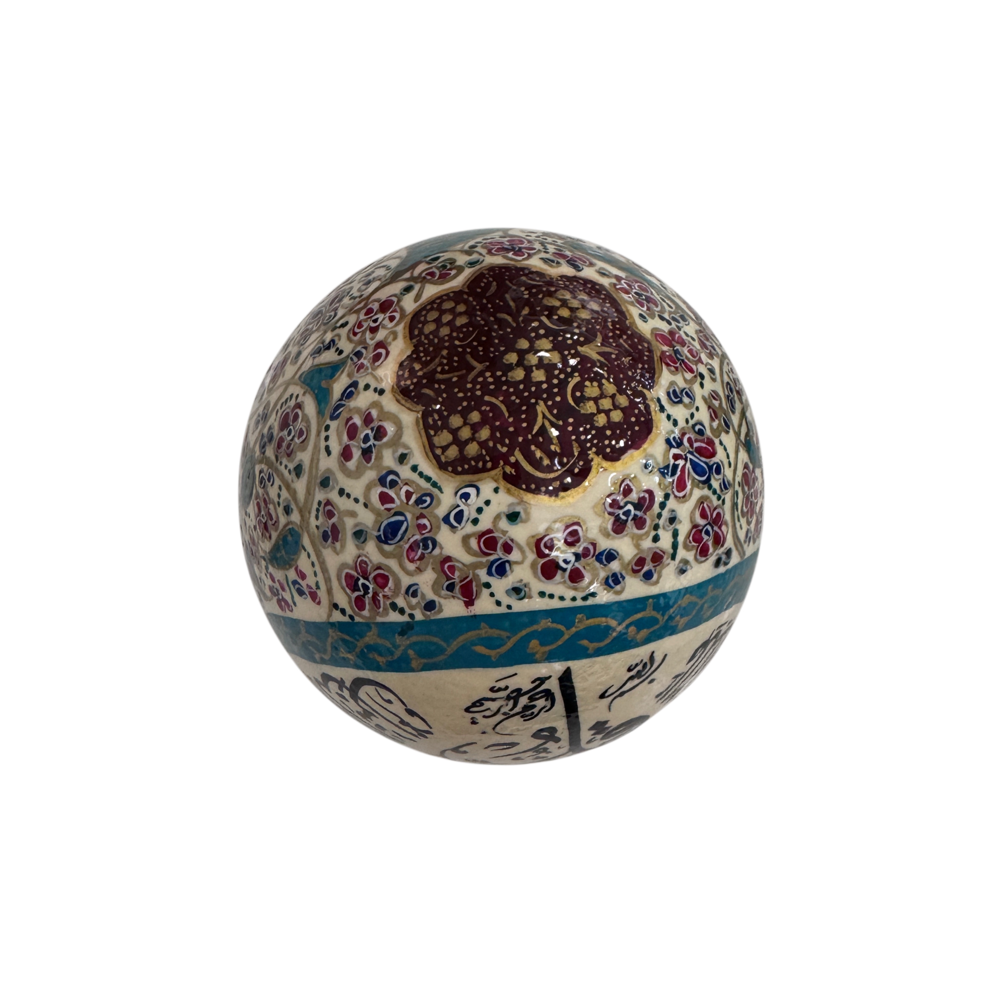 Handcrafted Enameled Decorative Ostrich Egg