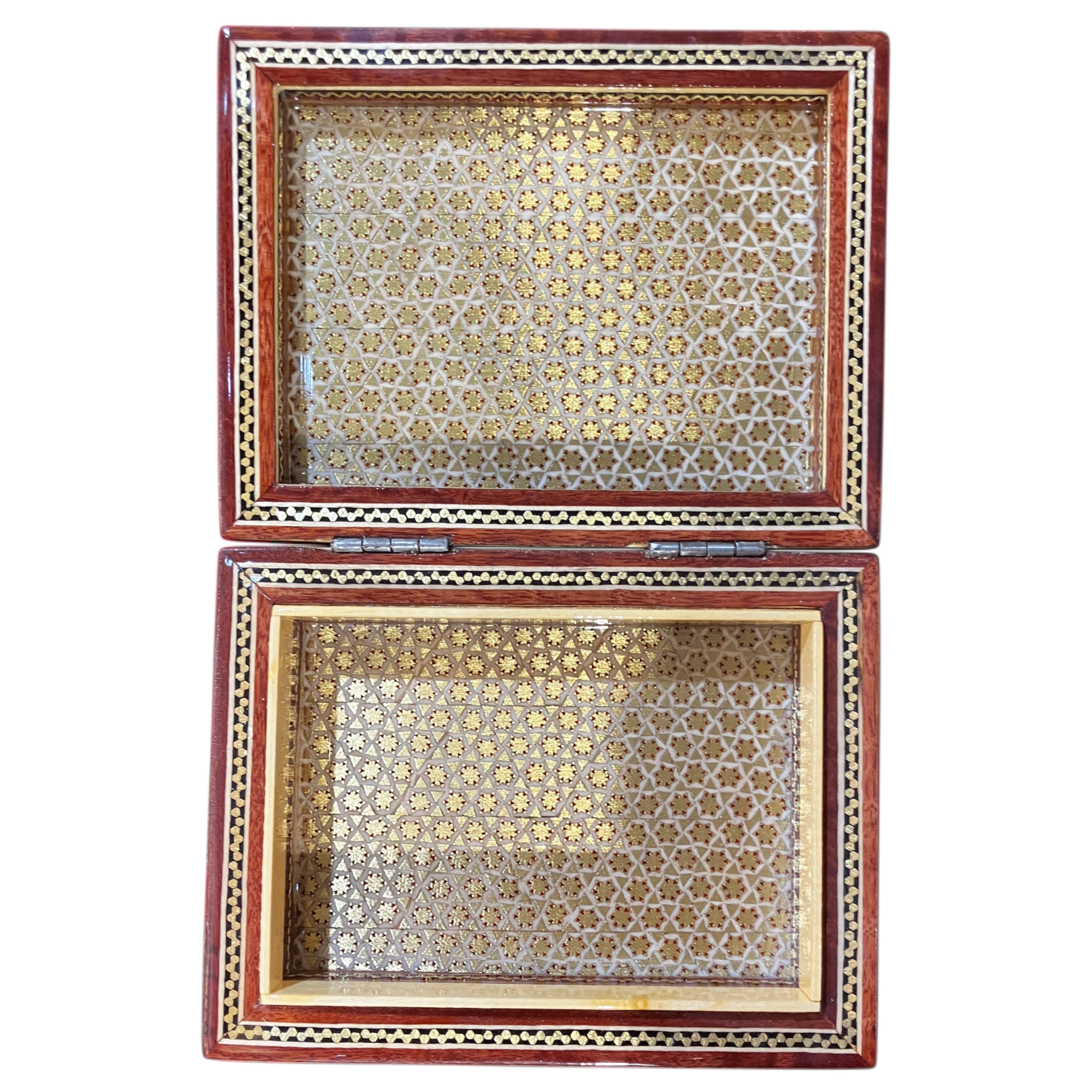 Luxury Handmade Khatam Inlay Jewelry Box – 11x14 cm