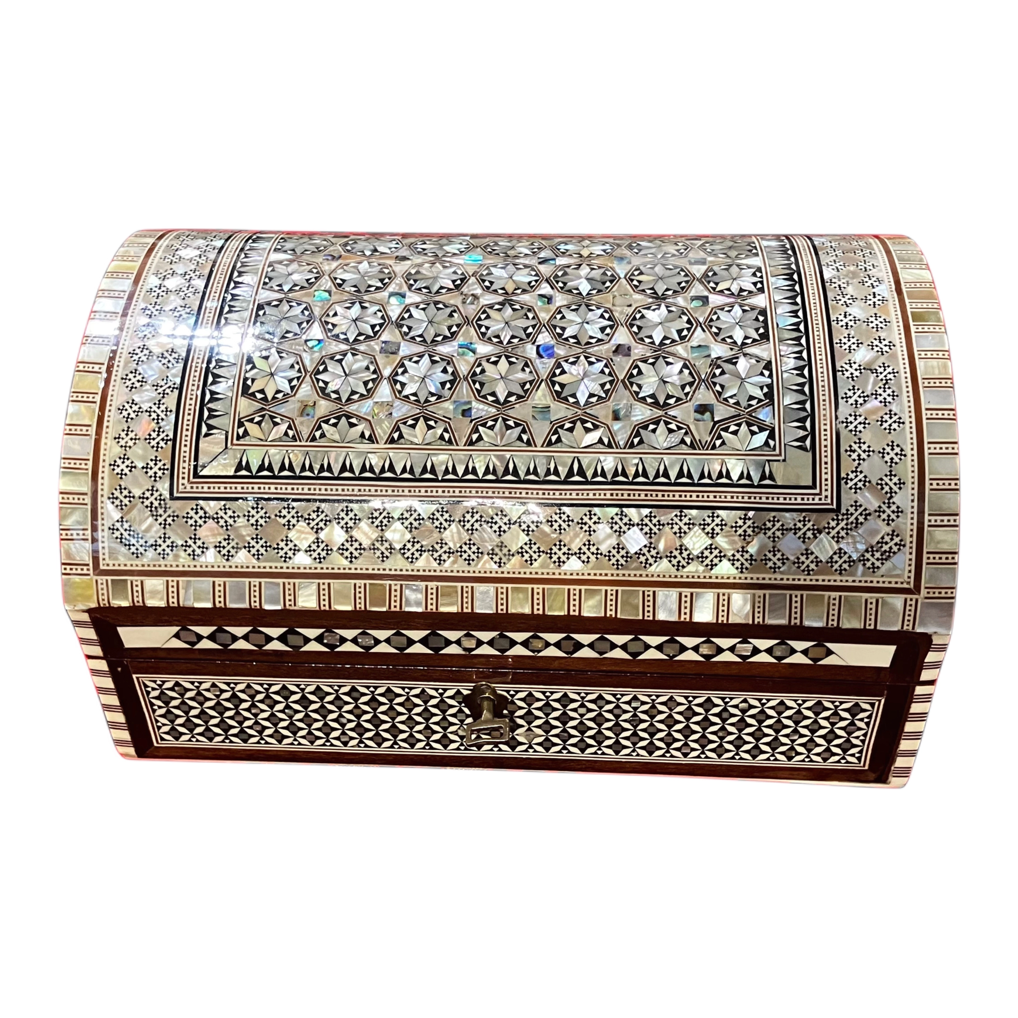 Egyptian Mother-of-Pearl Inlaid Jewelry Box | 18x27 cm