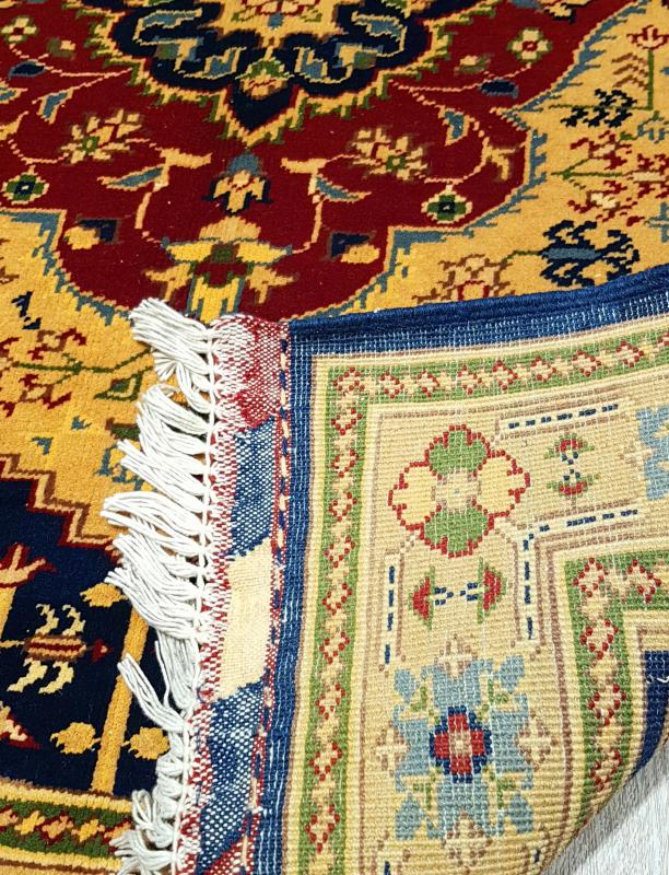 Hand Woven Afghan Carpet  Size: (86 x 115) cm
