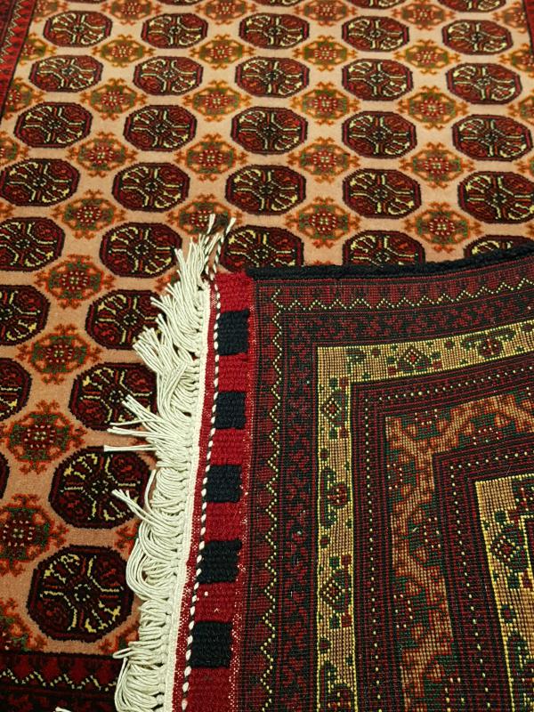 Hand Woven Pink Hocarojna Afghan Carpet  Size: ( 146 x 98 cm)