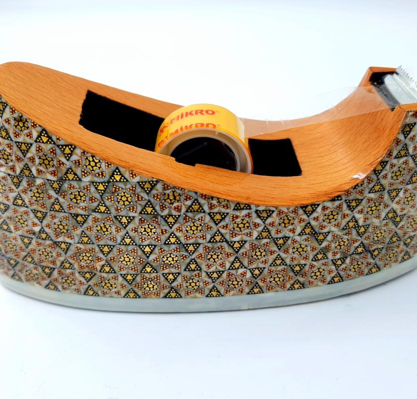 Hatem Desktop Luxury Tape Holder 15cm (Iranian Handcrafted)