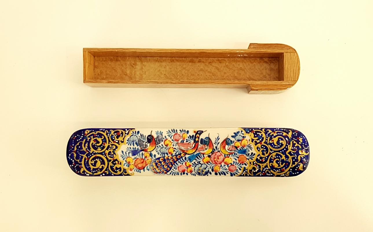 Khatam%20Fully%20Embroidered%20Pencil%20Case%20with%20Drawer%2020%20cm