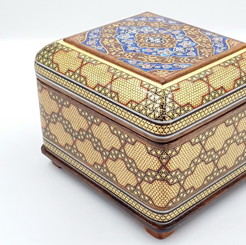 Iran’s Handcrafted Hatem Art Luxury Jewelry Box ( 12 x 14 cm )