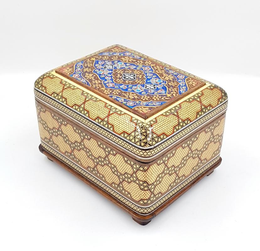 Iran’s Handcrafted Hatem Art Luxury Jewelry Box ( 12 x 16 cm )