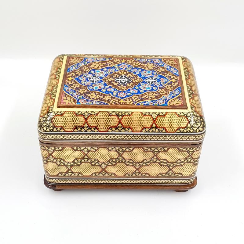 Iran’s Handcrafted Hatem Art Luxury Jewelry Box ( 12 x 16 cm )