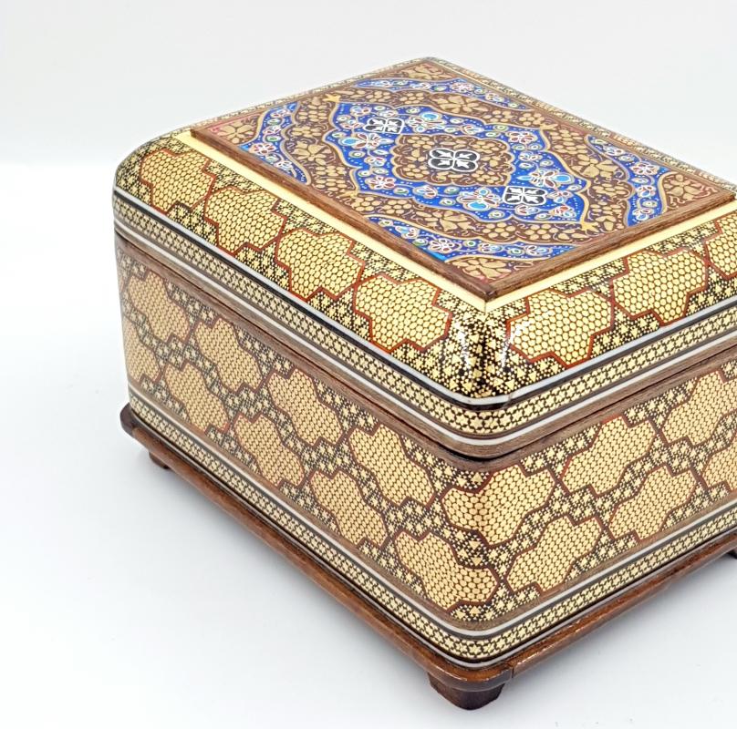 Iran’s Handcrafted Hatem Art Luxury Jewelry Box ( 12 x 16 cm )