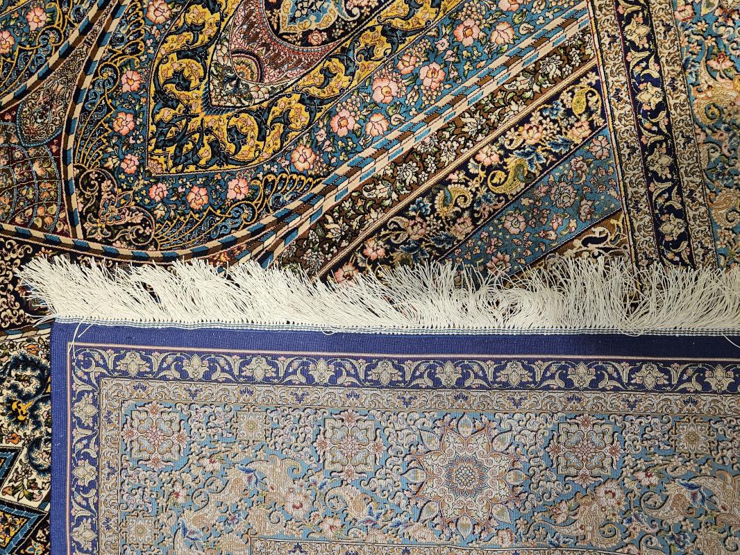 Silk-Look Machine Rug | 200×300 cm – Classic Medallion & Mihrab Composition