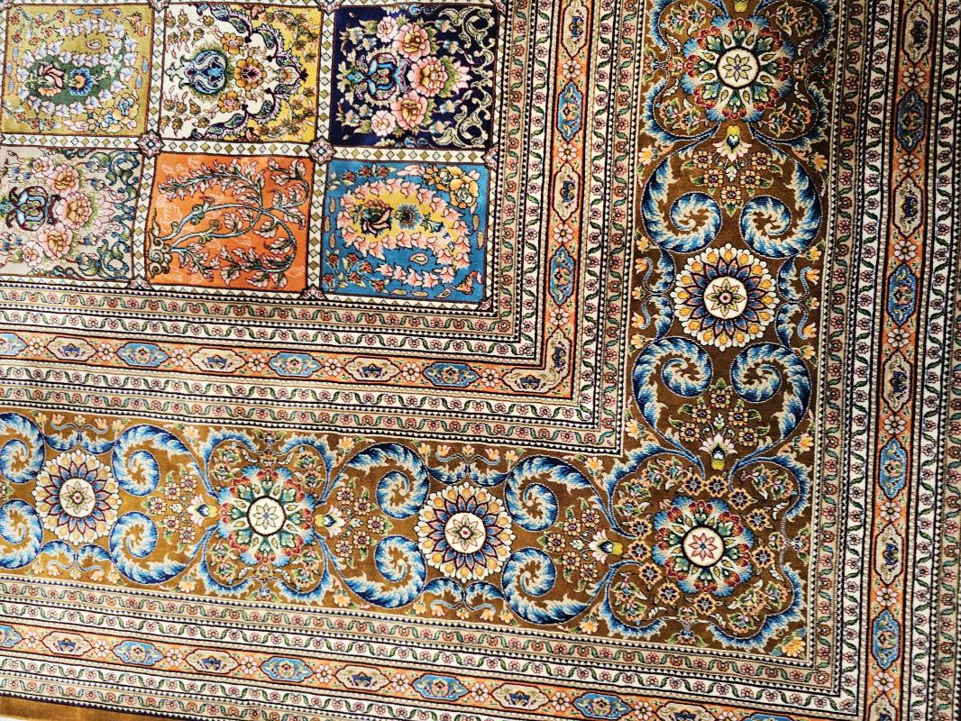 Silk-Look Machine Rug | 200×300 cm – Patchwork Design (Multicolor)