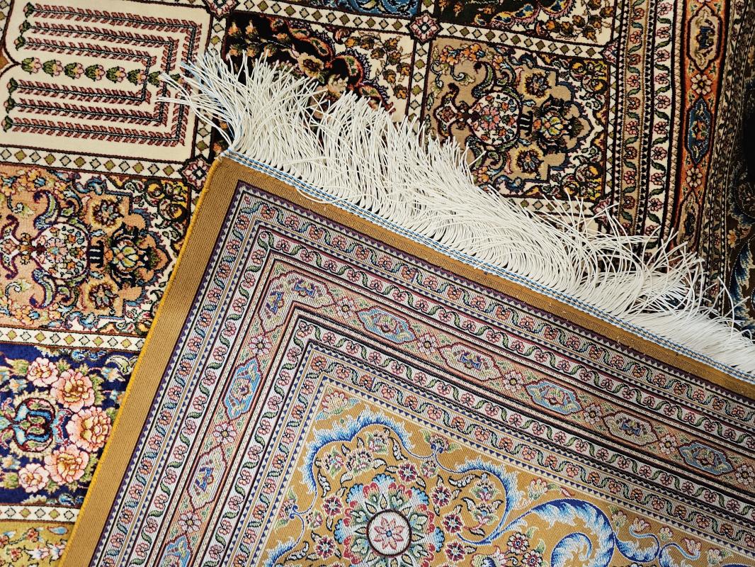 Silk-Look Machine Rug | 200×300 cm – Patchwork Design (Multicolor)