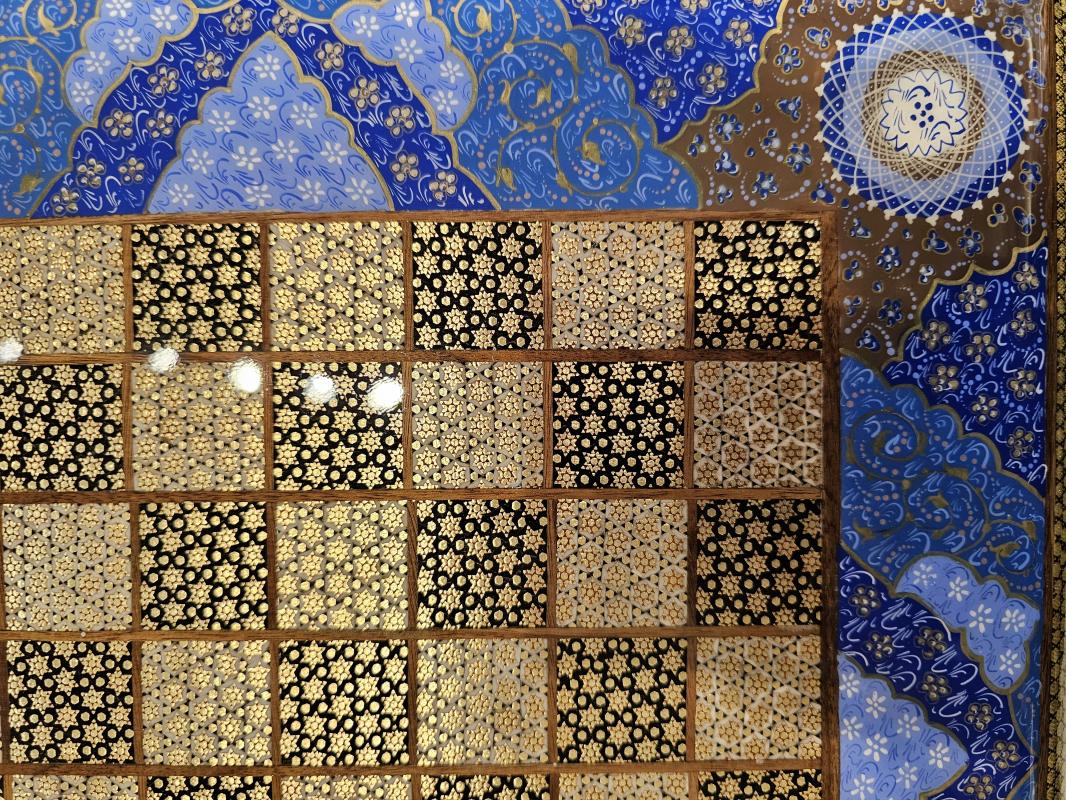 Handmade Iranian Hatem Chess Board | 40×40 cm – Square | Made in Iran