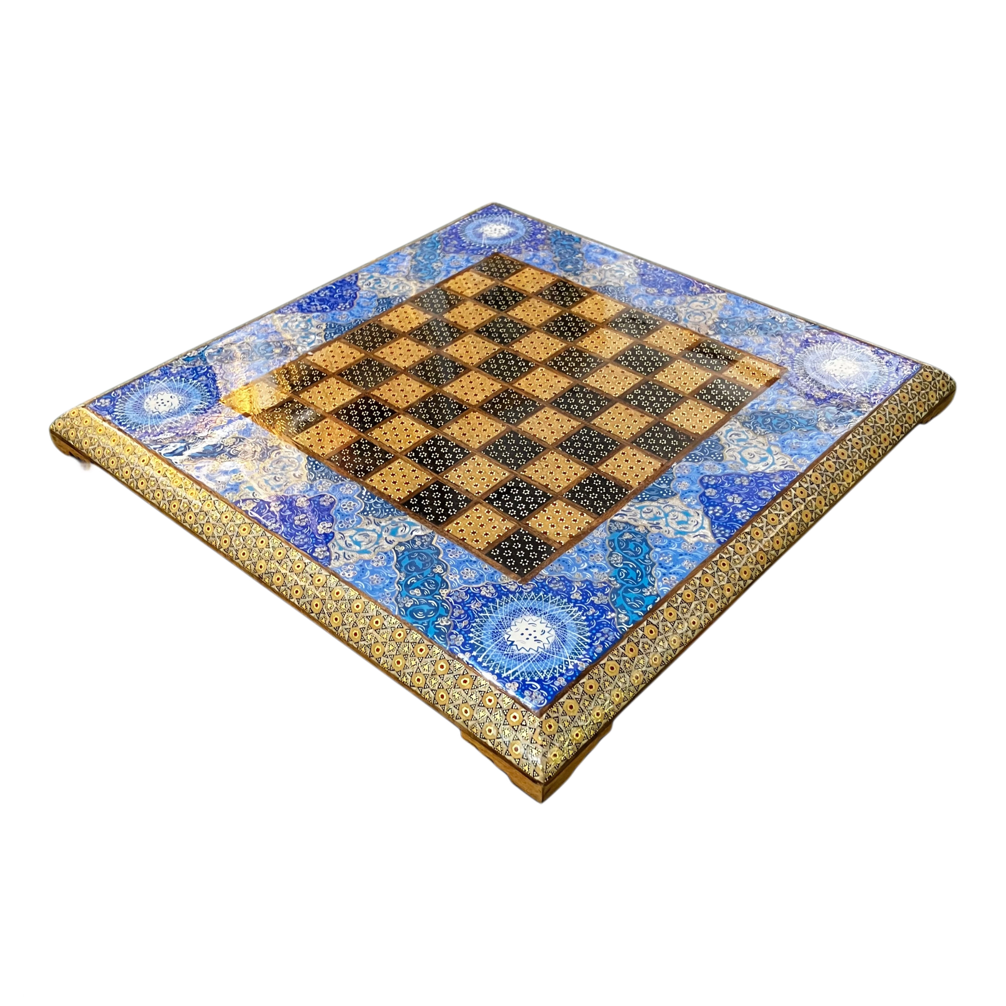 Handmade Iranian Hatem Chess Board | 40×40 cm – Square | Made in Iran