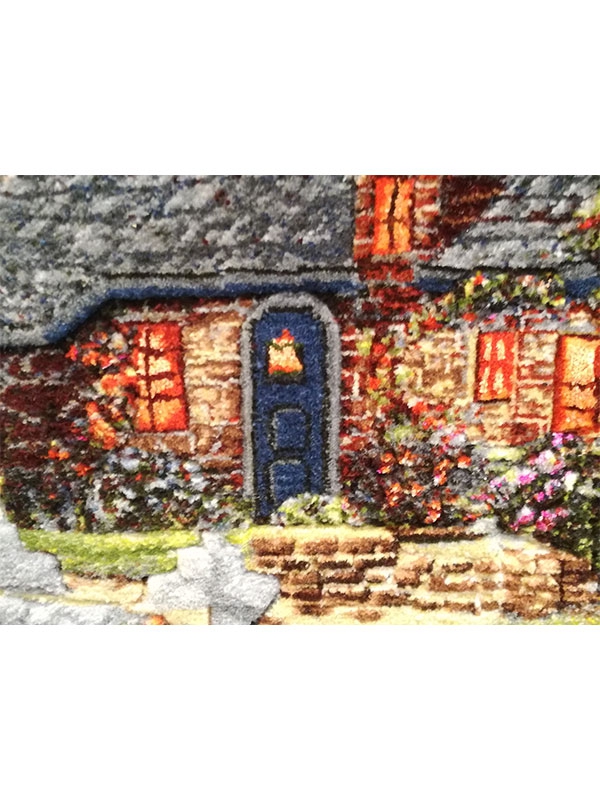 Iranian Hand-Woven Tableau Carpet (Hut) Ebat:(59 x 79 )cm