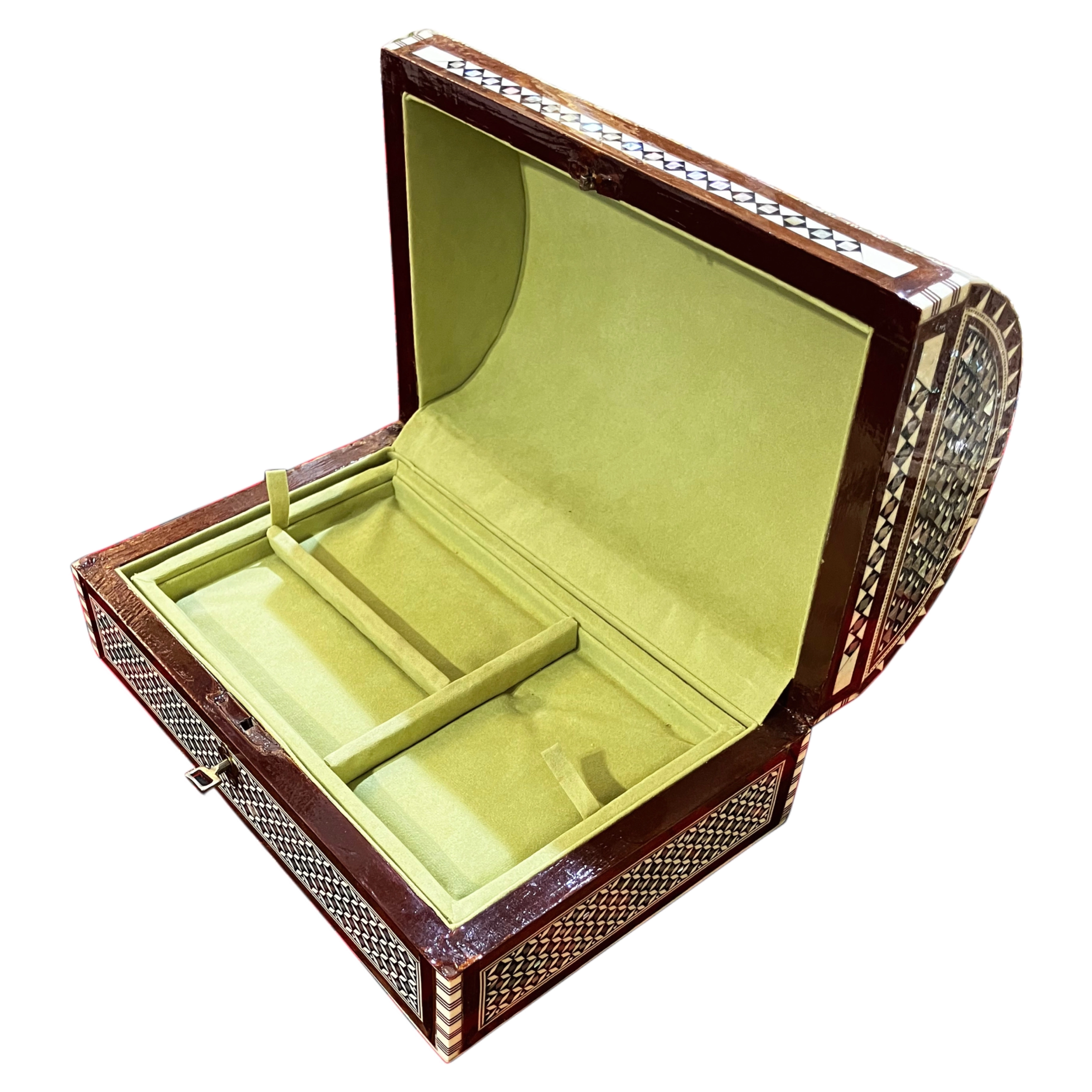 Egyptian Mother-of-Pearl Inlaid Jewelry Box | 18x27 cm
