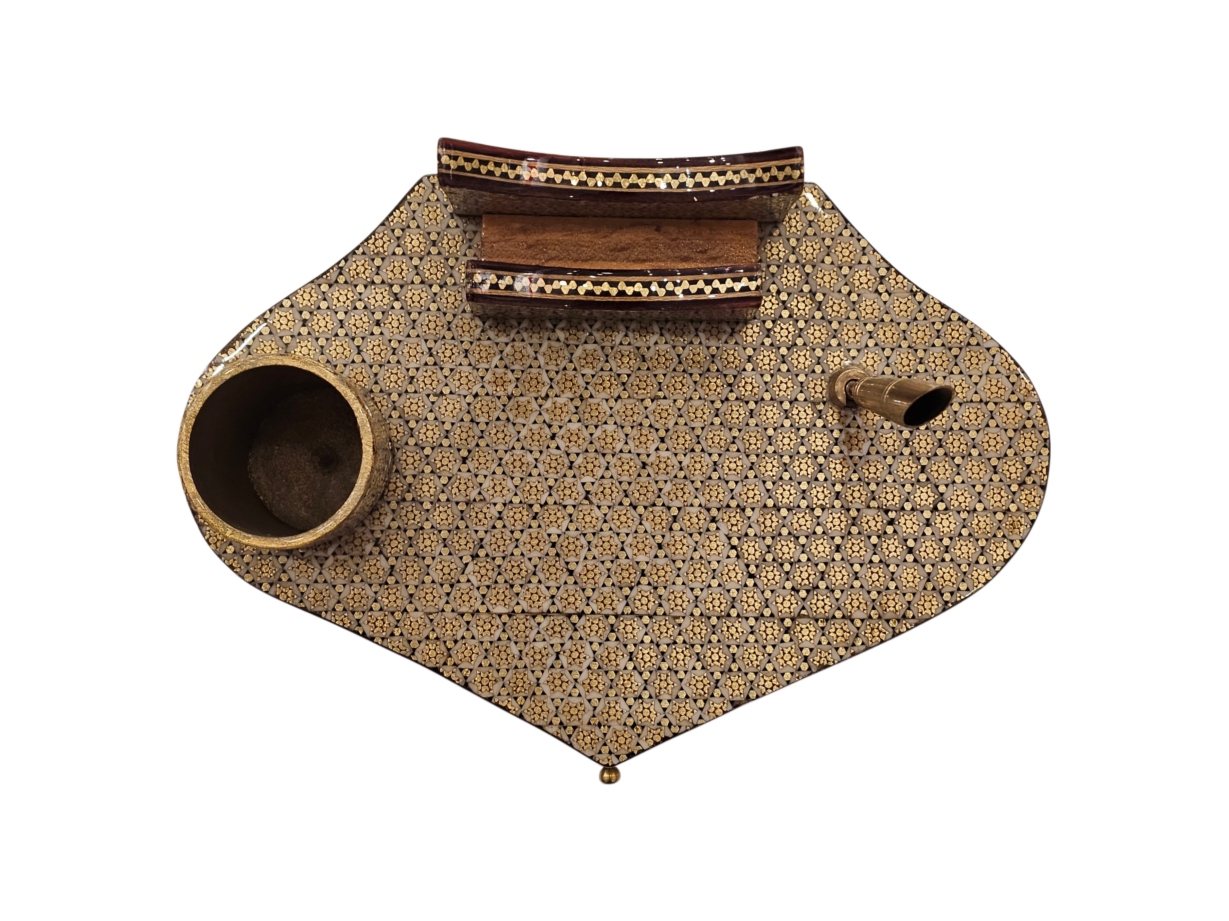 khatam Desktop Luxury Pen Holder (Handicraft of Iran)  Size: (15 X 20) cm
