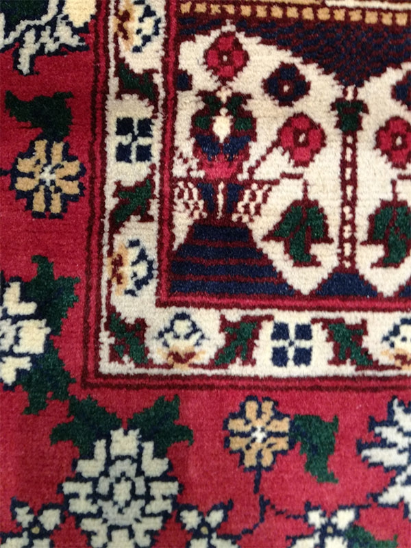 Afghan Hand Woven Prayer Carpet 139 x 92 cm