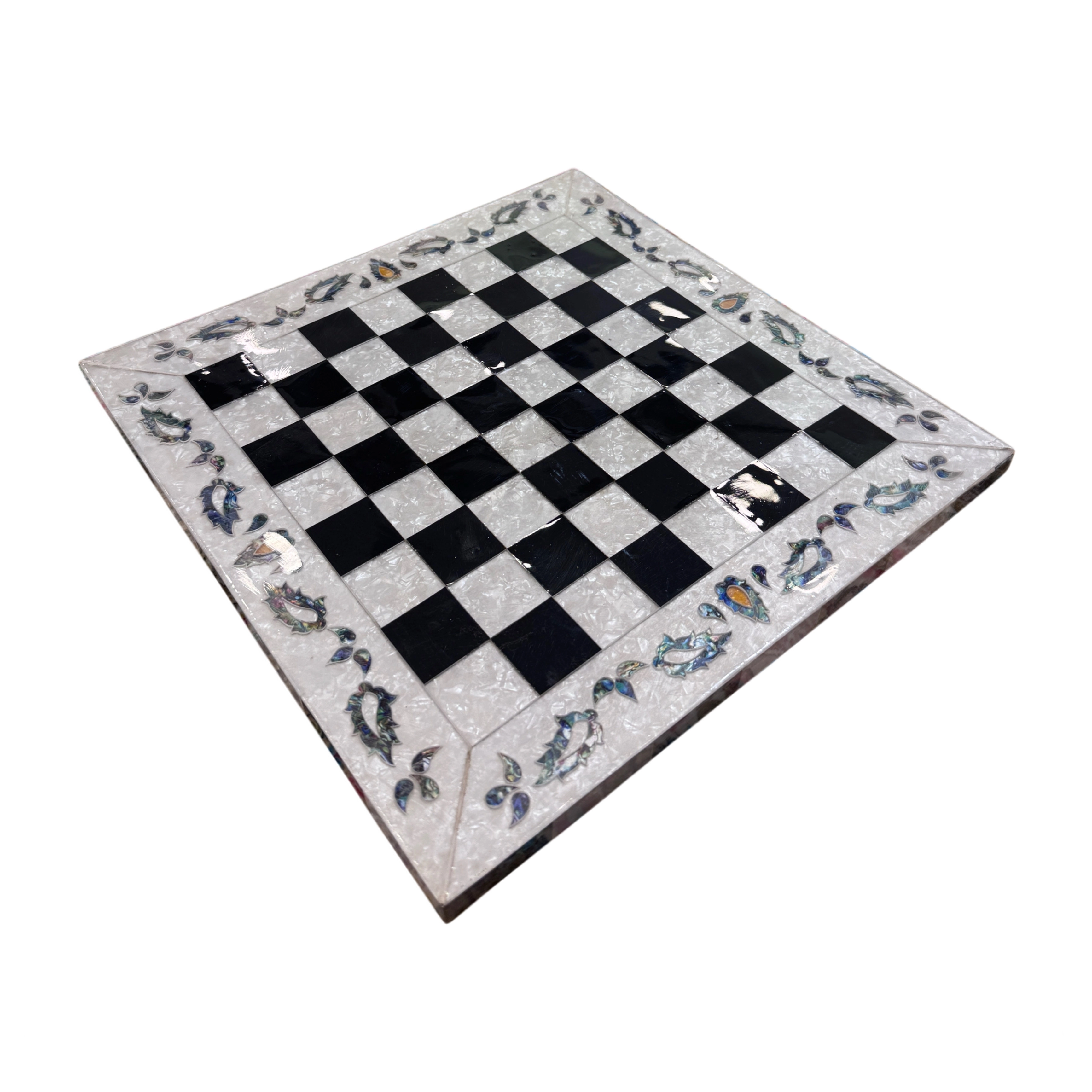 Egyptian Mother-of-Pearl-like Inlaid Chess Board | 35x35 cm