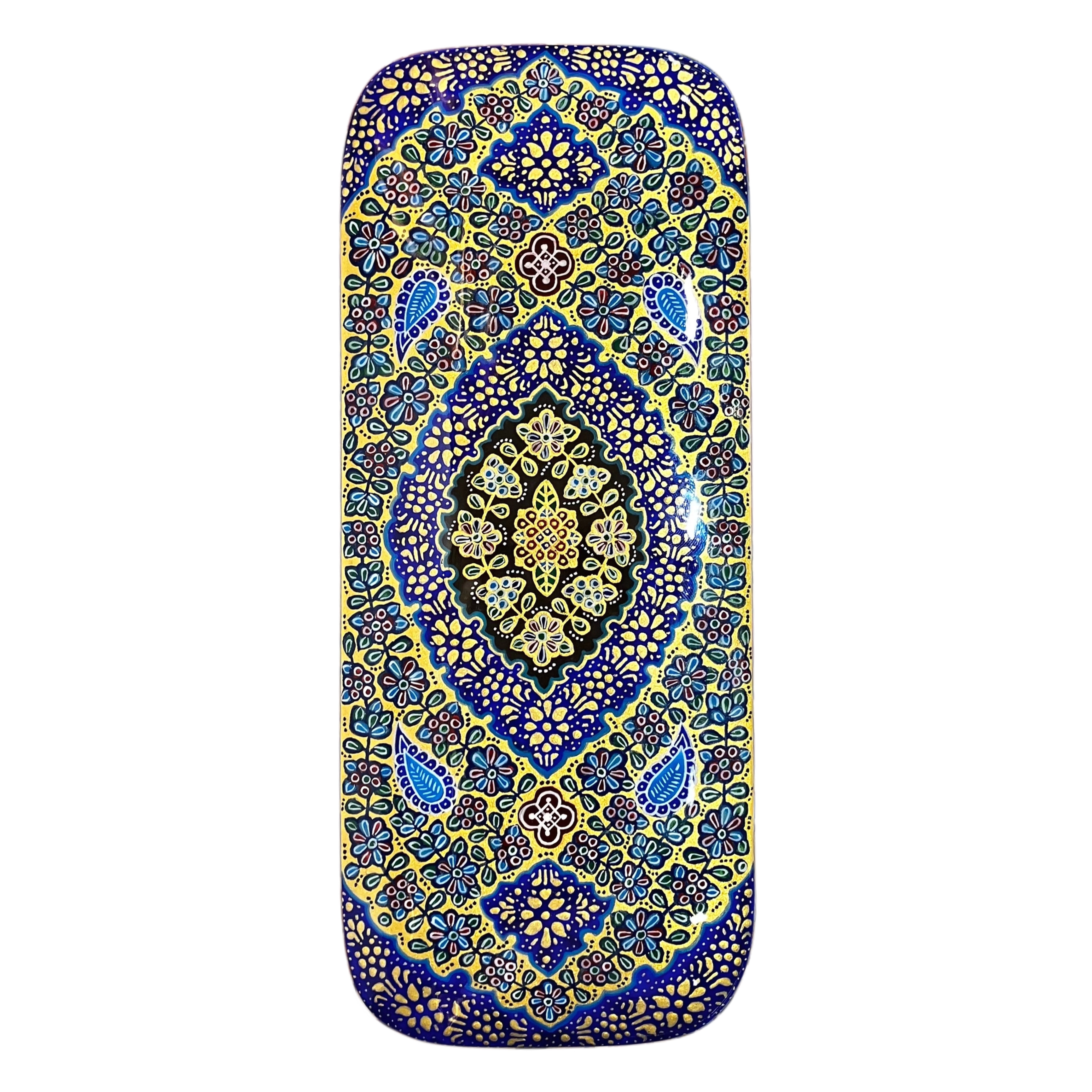 Khatam Fully Embroidered Pencil Case with Drawer 8 x 21 cm