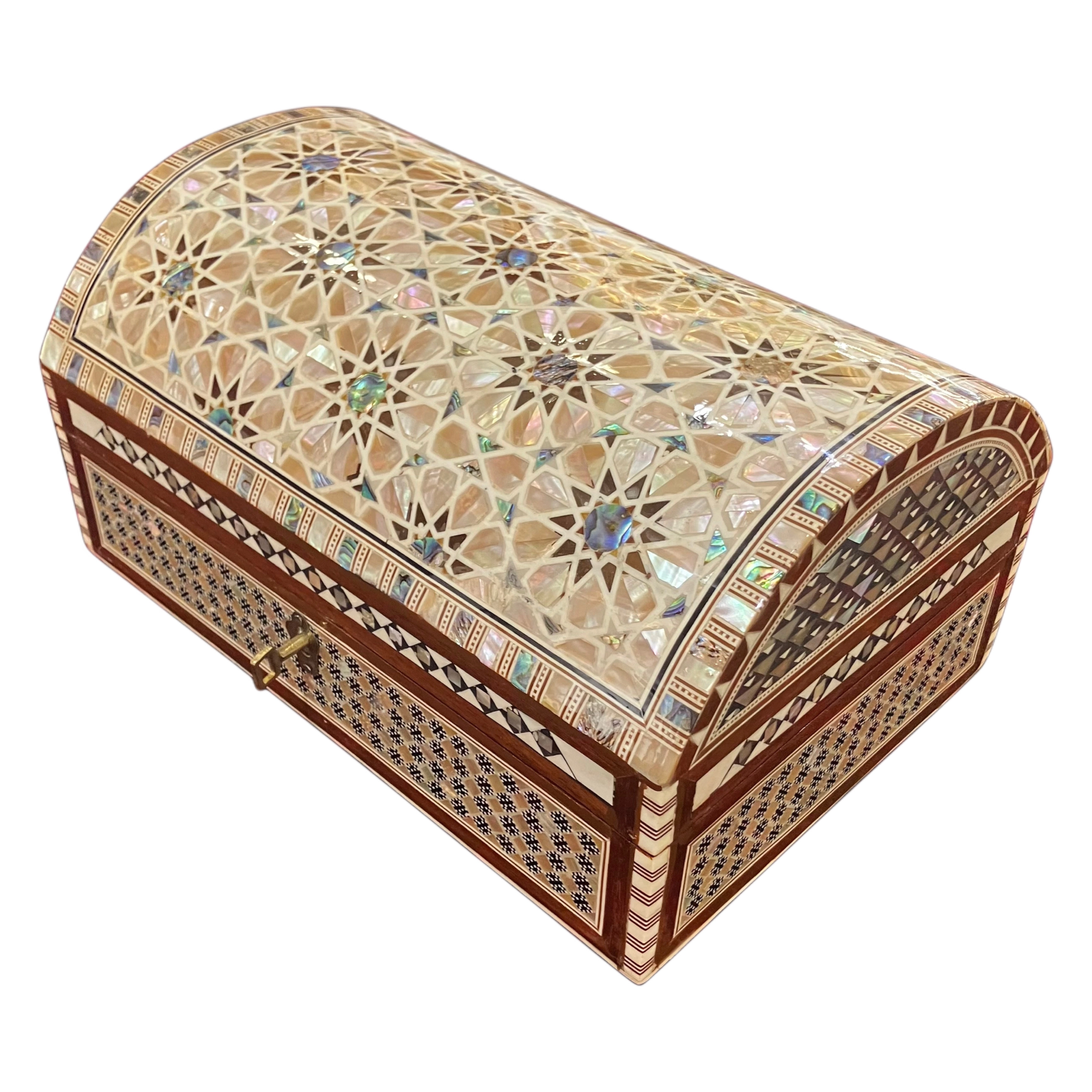 Egyptian Mother-of-Pearl Inlaid Jewelry Box | 18x27 cm