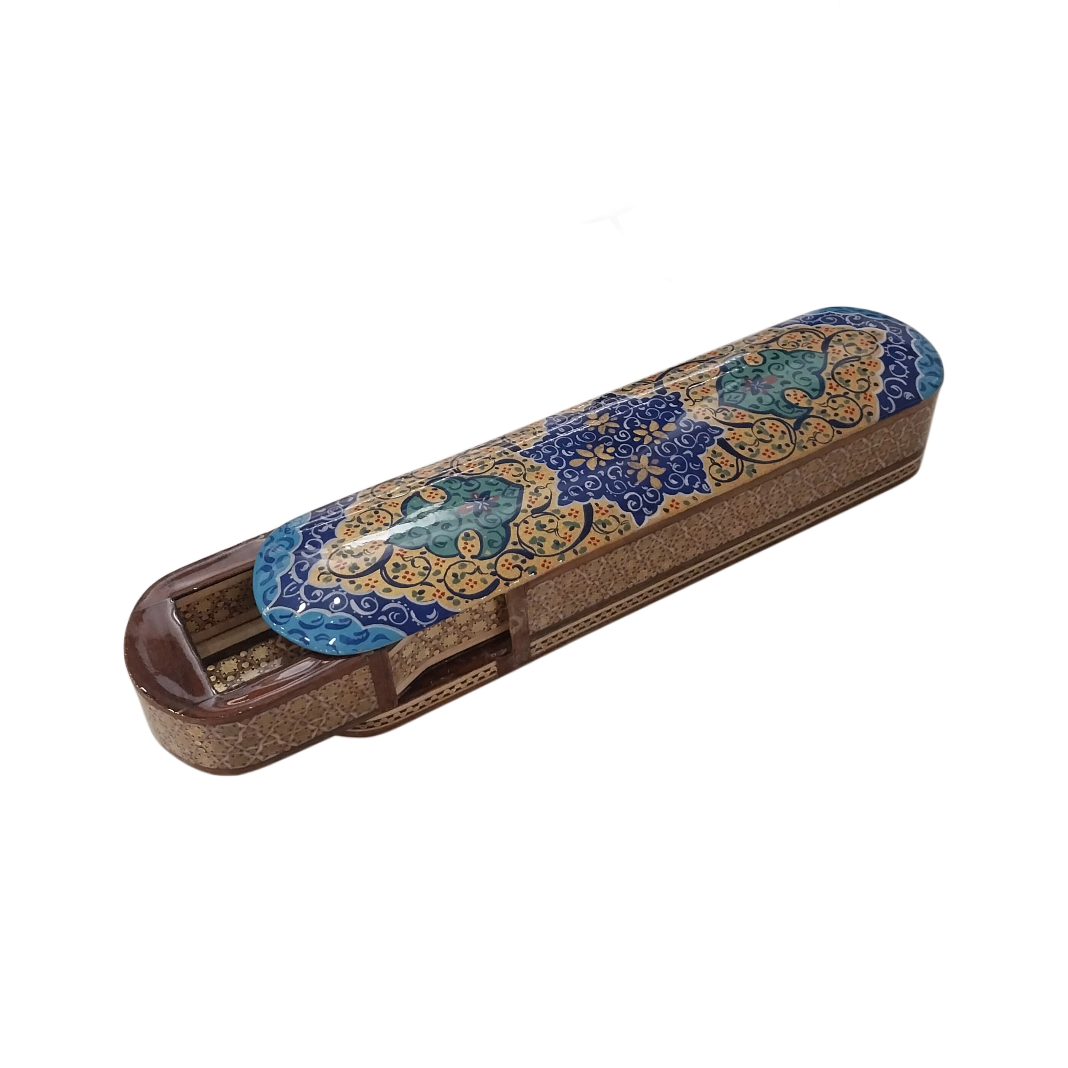 Khatam Fully Embroidered Pencil Case with Drawer 20 cm