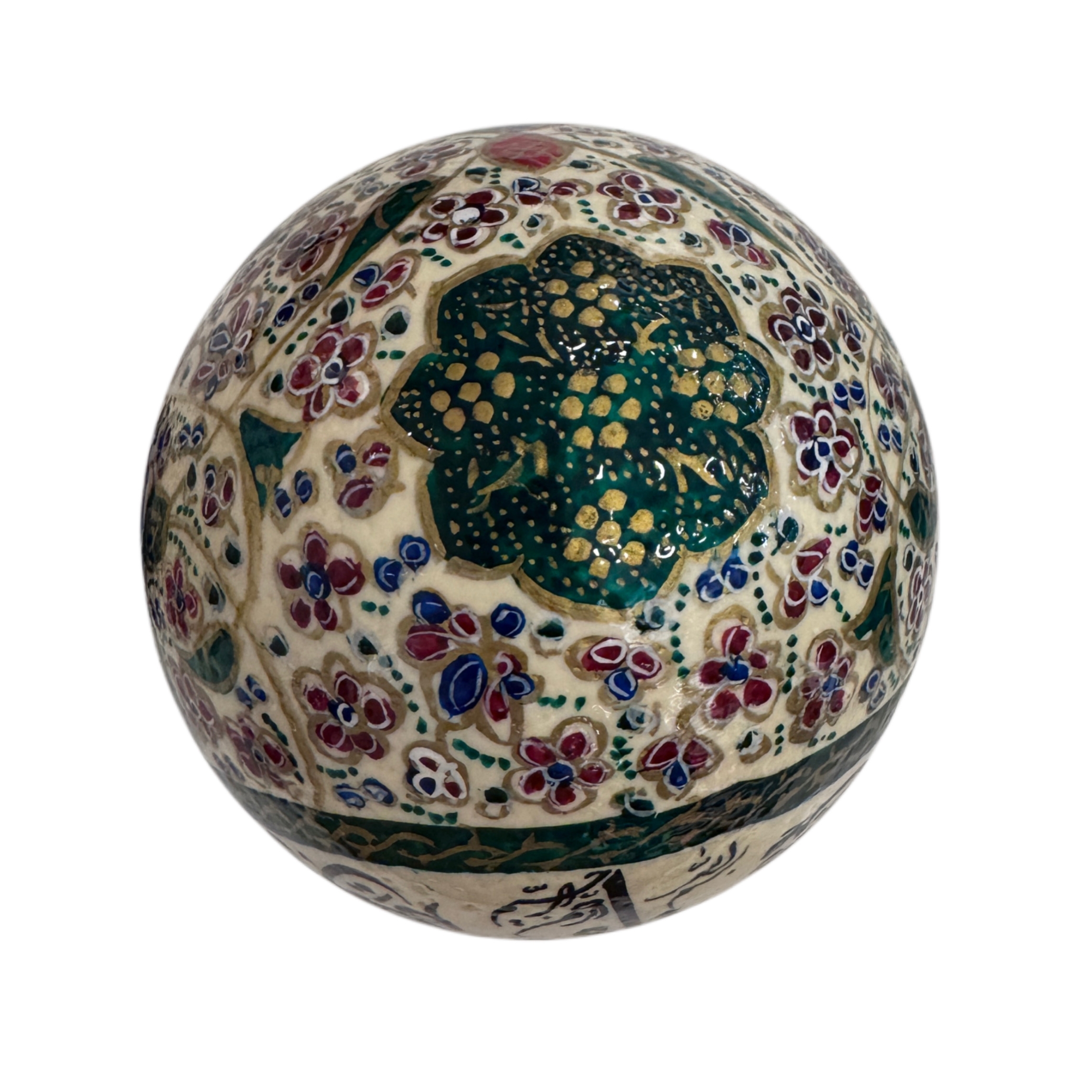 Handcrafted Enameled Decorative Ostrich Egg