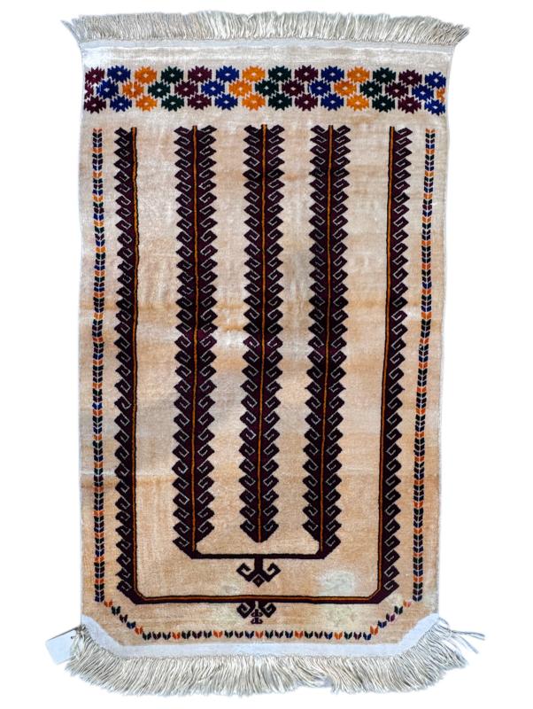 Iran’s Handwoven turkmen Carpet Size: (74 x 124) cm