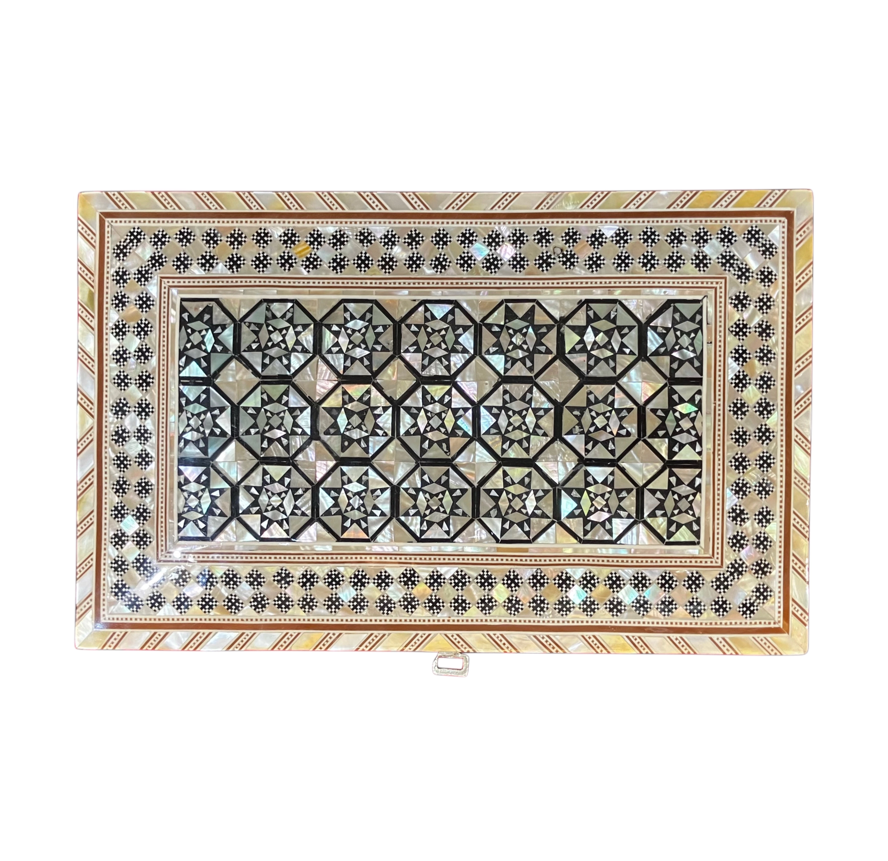 Egyptian Mother-of-Pearl Inlaid Jewelry Box | 16x26 cm