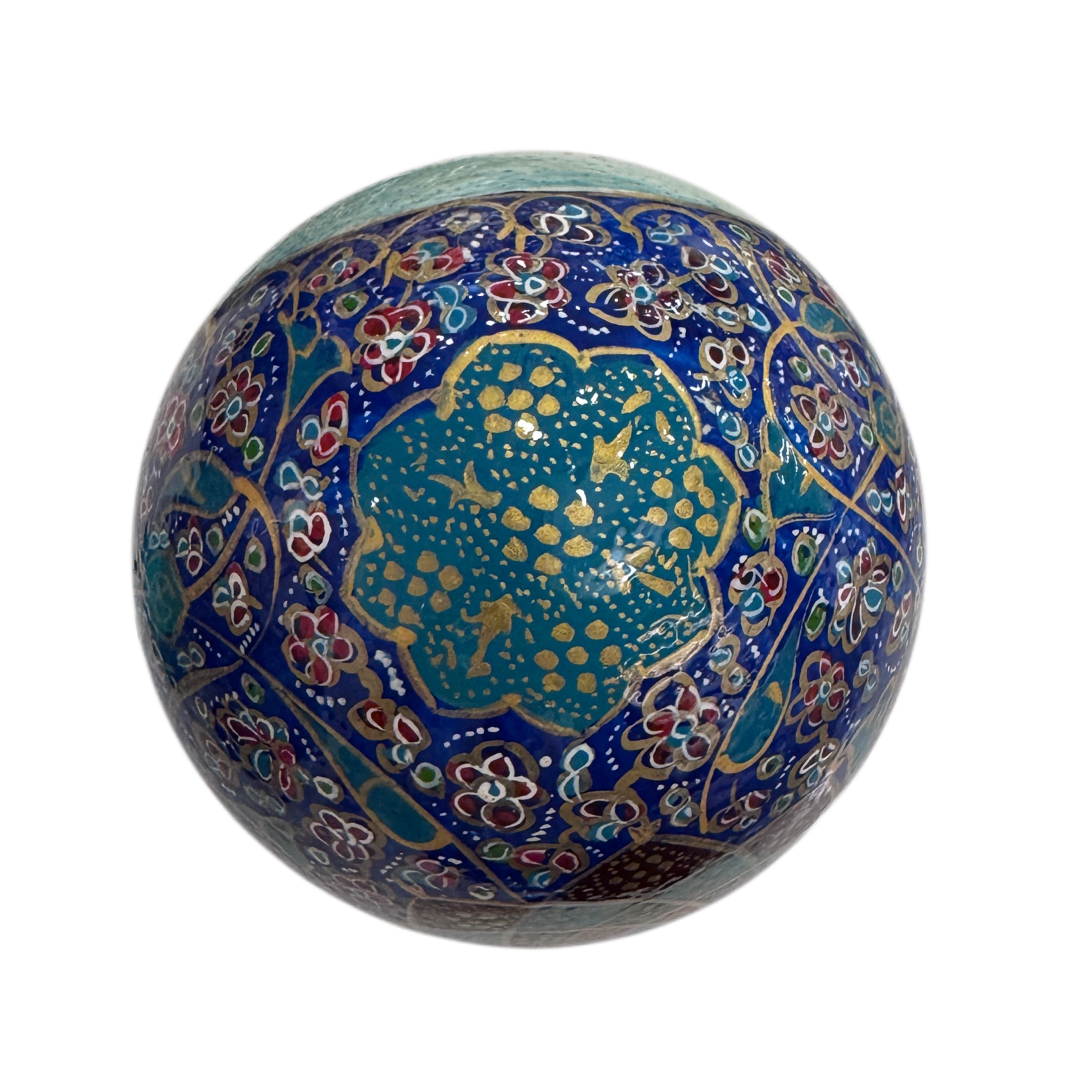 Handcrafted Enameled Decorative Ostrich Egg