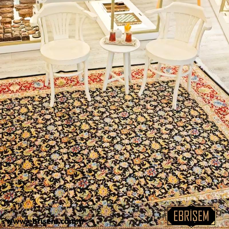 Modal Silk Machine Made Carpet Size: (200 x 300) cm
