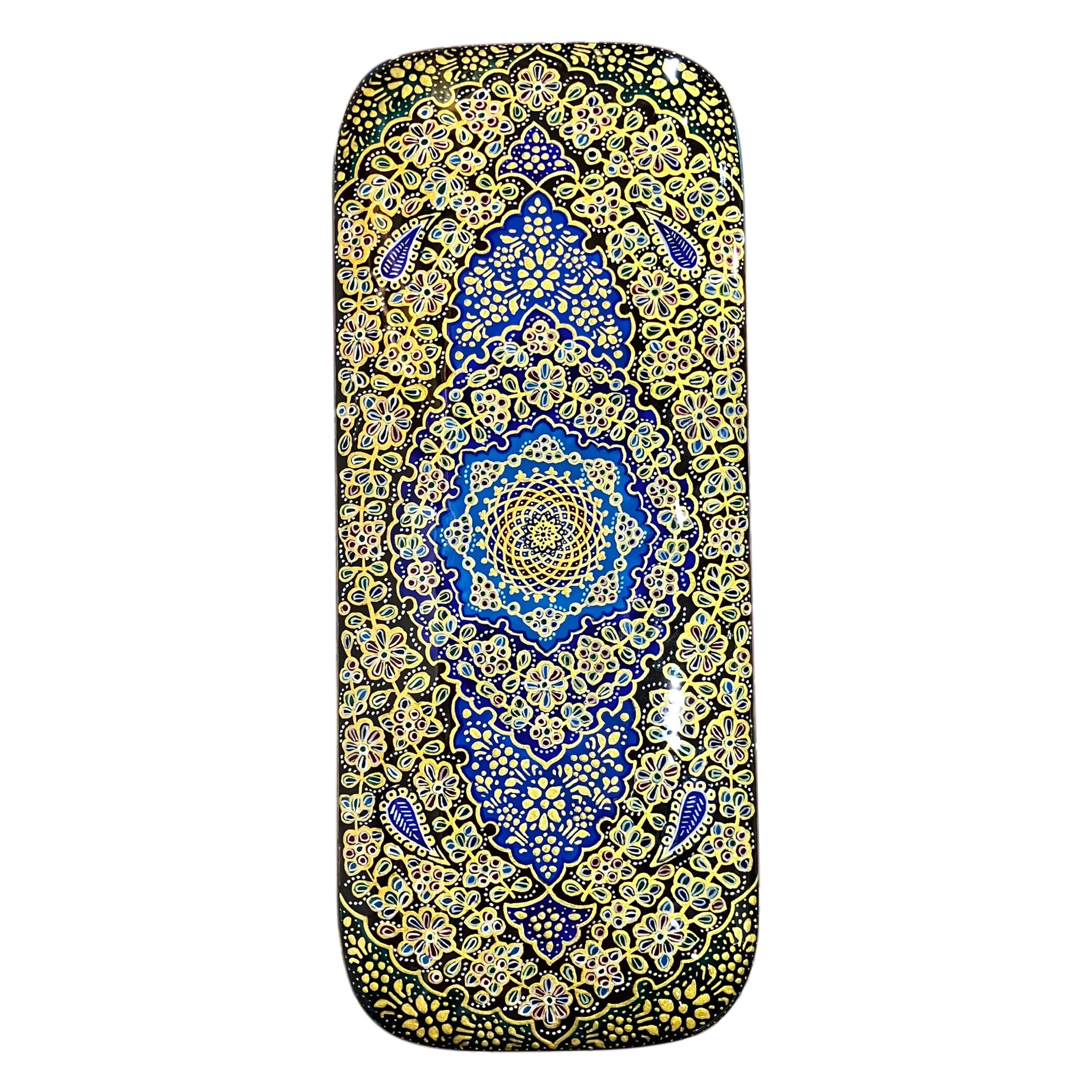 Khatam Fully Embroidered Pencil Case with Drawer 8 x 21 cm