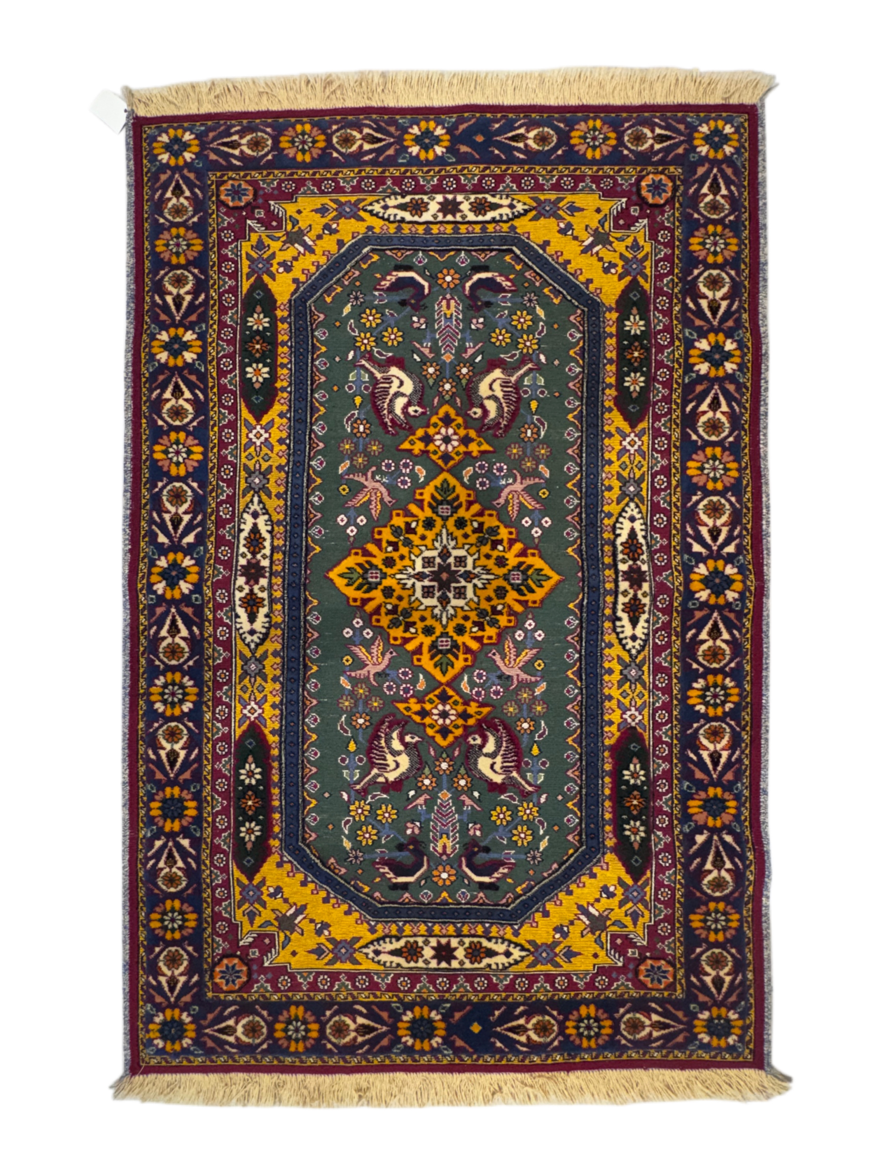 Iran’s Handwoven Horasan Combined Kilim and Carpet Size: (110 x 159) cm