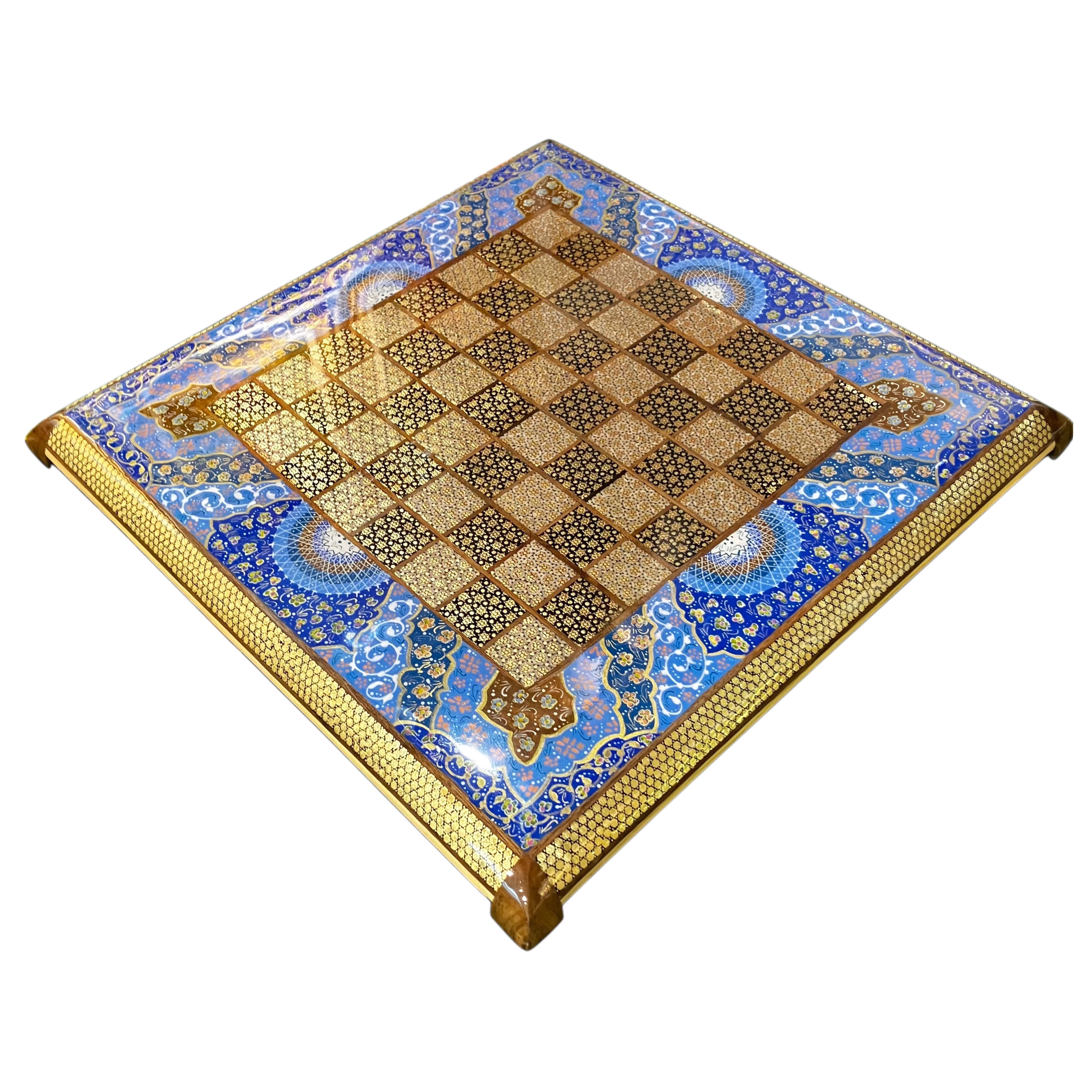 Handmade Iranian Hatem Chess Board | 40×40 cm – Square | Made in Iran