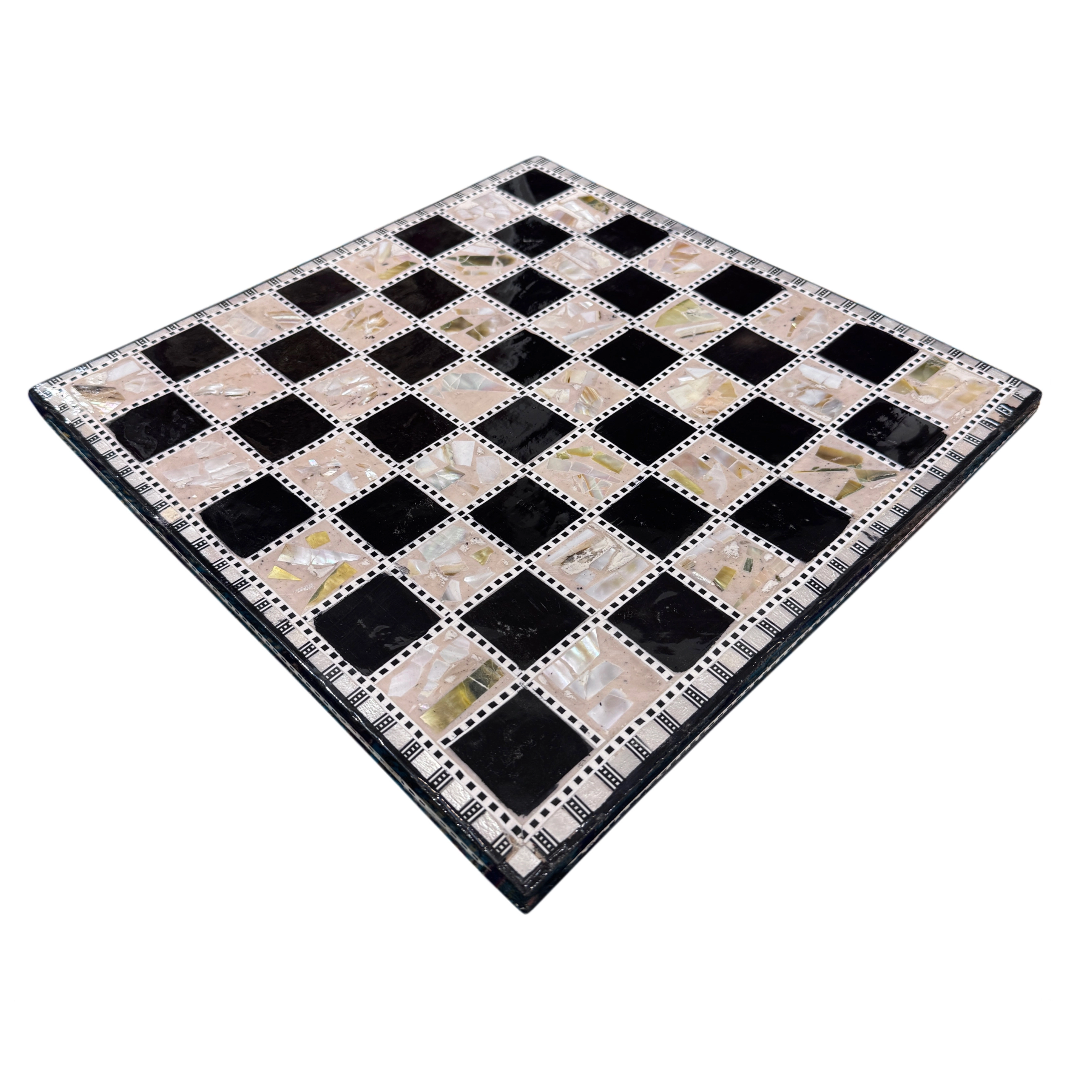 Egyptian Mother-of-Pearl Inlaid Chess Board | 35x35 cm