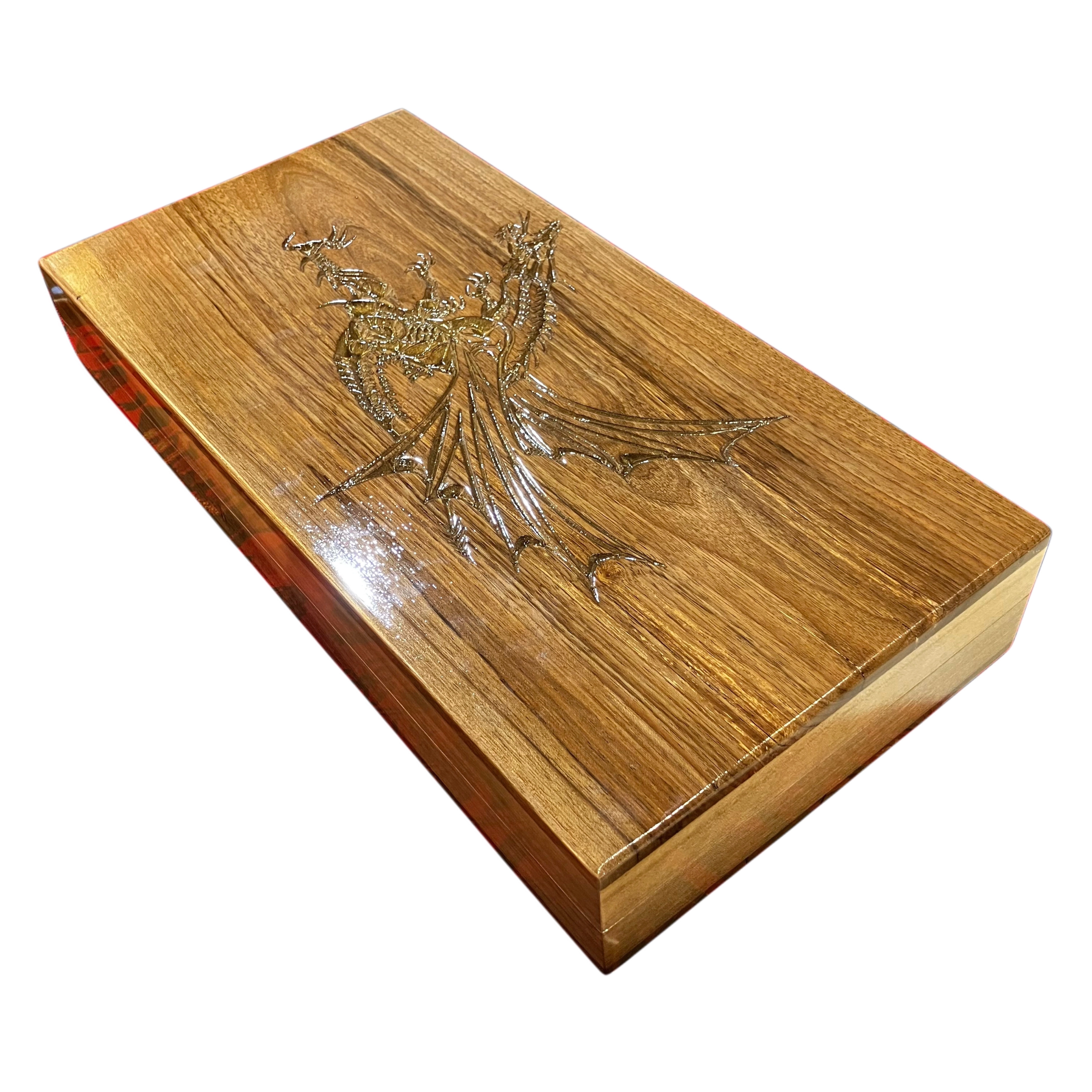 Iran Handmade Walnut Wood Inlay Backgammon Set - 50x50 CM