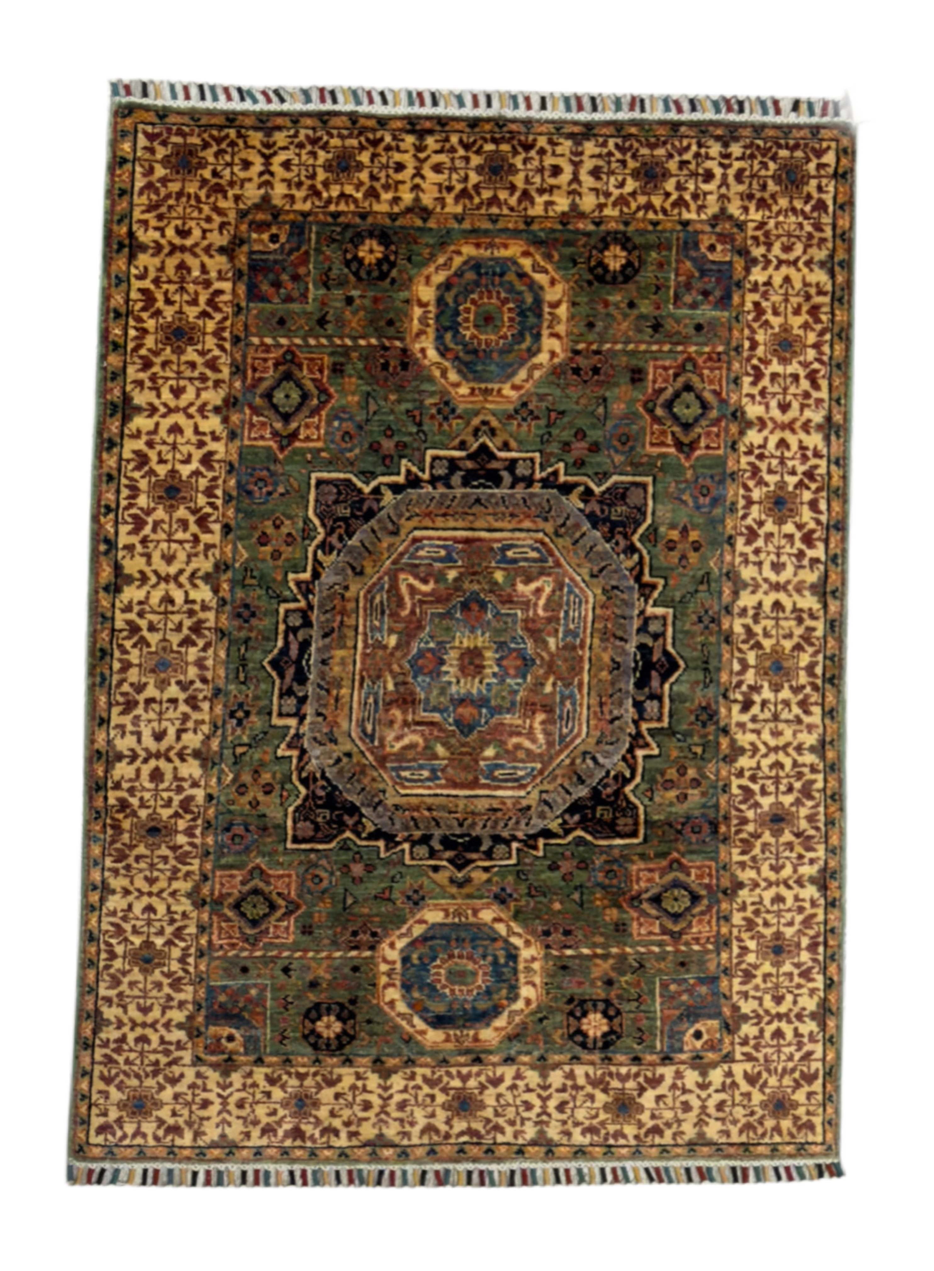 Afghan Handwoven Carpet (99 x 145) cm