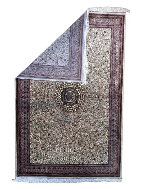 Multicolor Medallion Pattern Machine-Made Rug – 225×150 cm