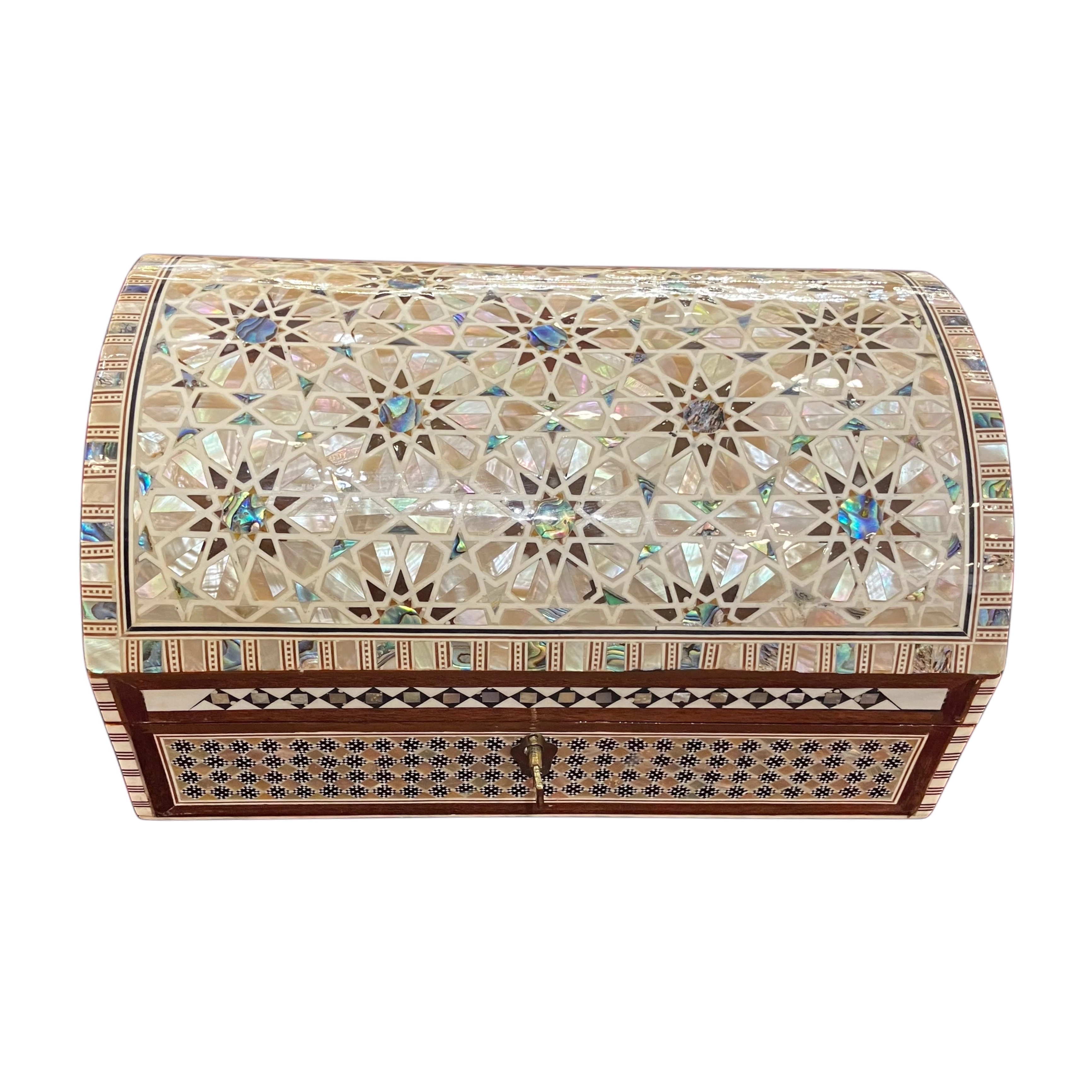 Egyptian Mother-of-Pearl Inlaid Jewelry Box | 18x27 cm