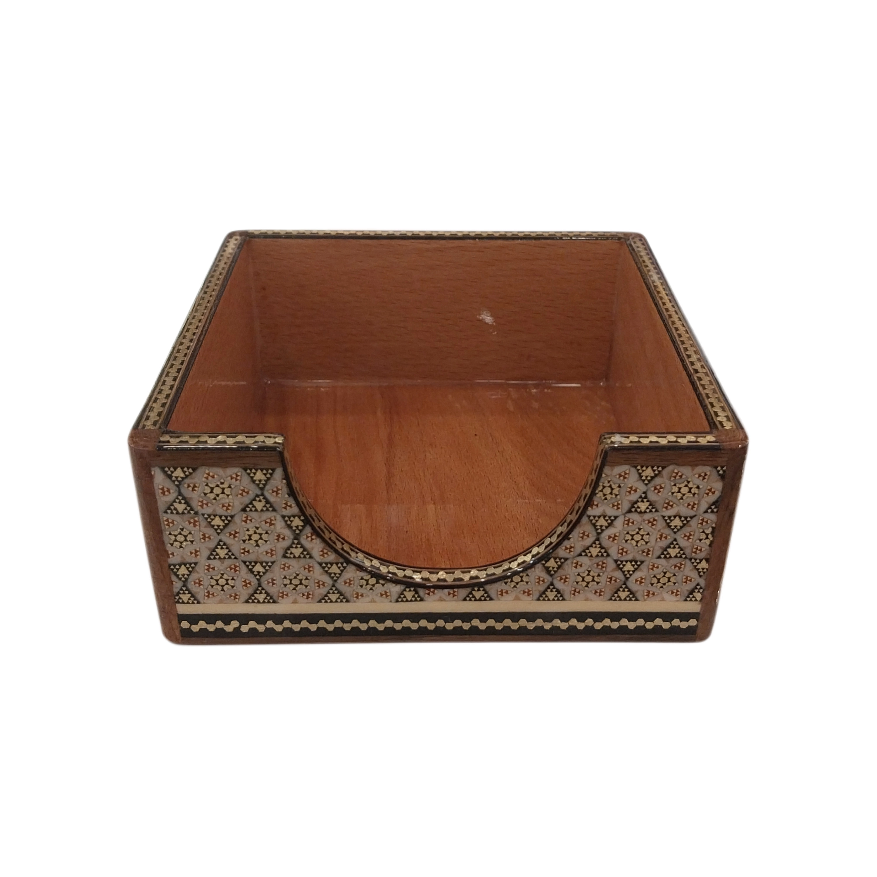 Iranian Handcrafted Khatam Paper-Rack Size  : (12 x 12) cm