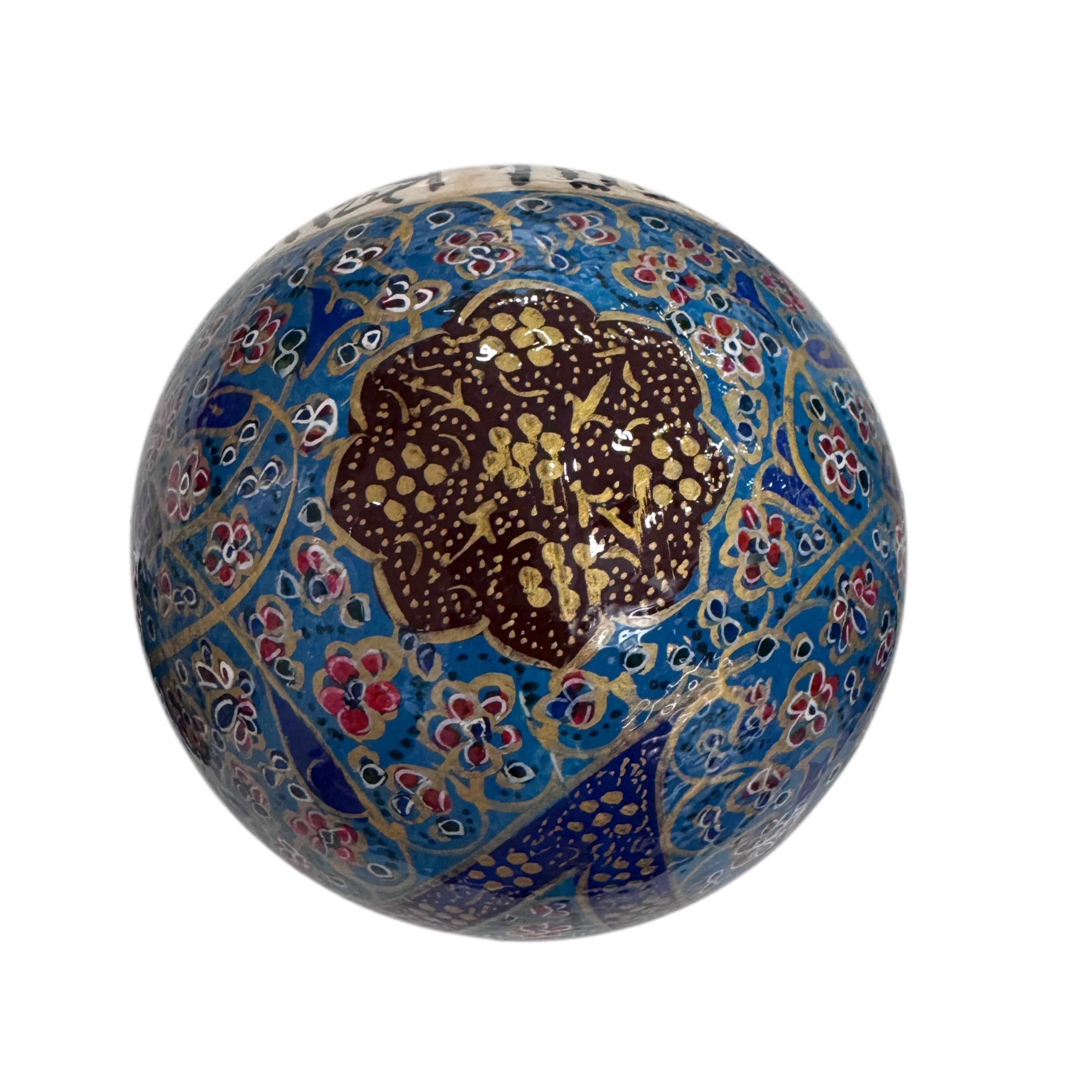 Handcrafted Enameled Decorative Ostrich Egg